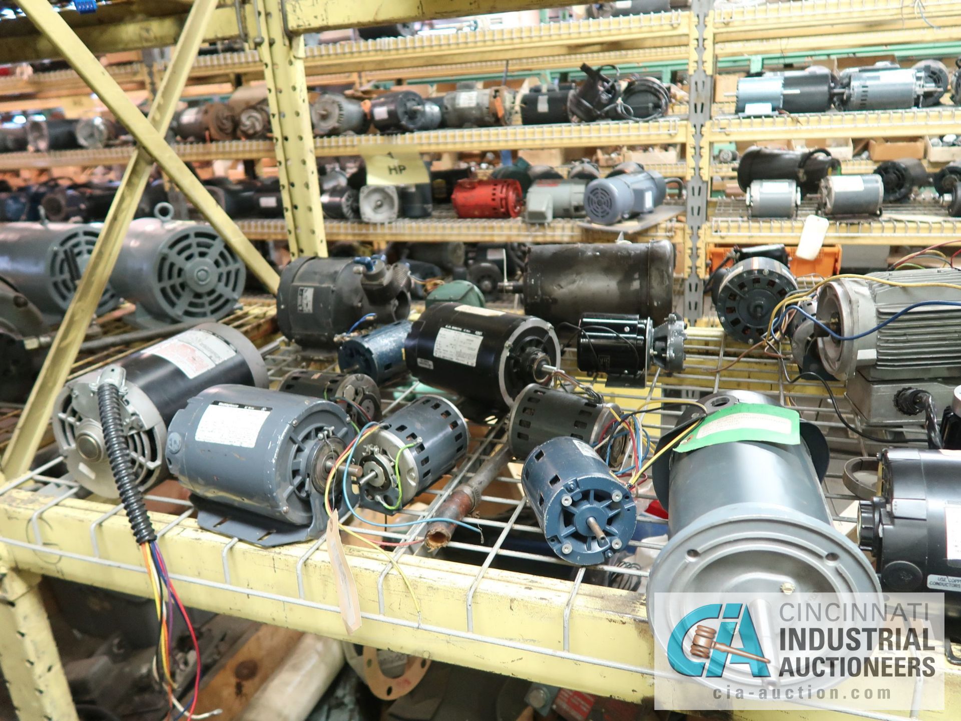 (LOT) (42) MOTORS 1/20 HP - 1 HP, (3) PUMPS, MISCELLANEOUS FILTERS **NO RACKS** - Image 10 of 10