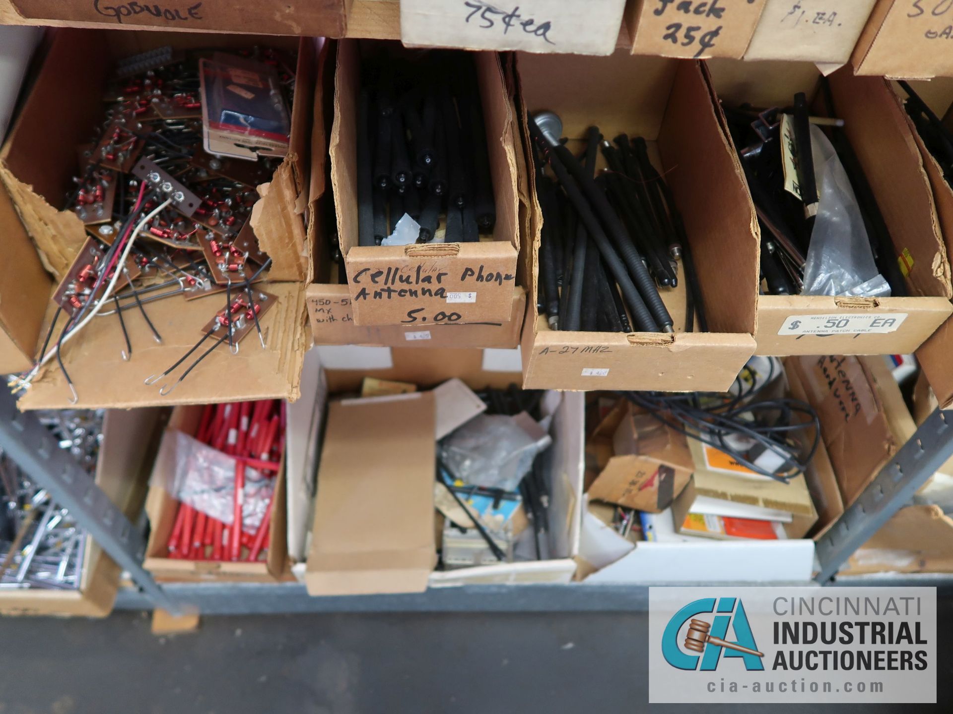 CONTENTS (29) SECTIONS SHELVING INCLUDING MISCELLANEOUS MOUNTING BRACKETS, ANTENNAS, CEILING MOUNTS, - Image 15 of 70