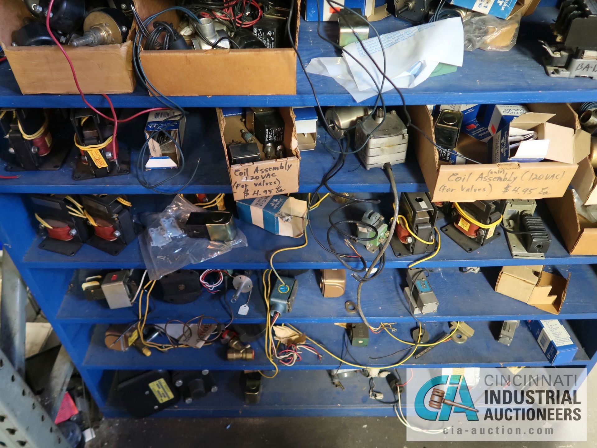 CONTENTS OF BLUE SHELF UNIT APPROX. (100) FRACTIONAL MOTORS - BOTH SIDE OF SHELF - Image 2 of 9