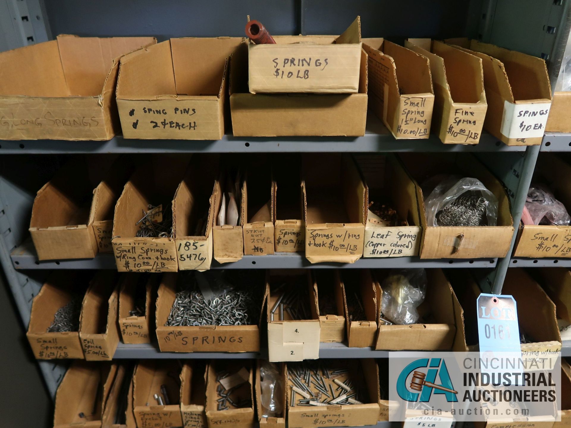 CONTENTS OF (6) SHELVES INCLUDING MISCELLANEOUS SPRINGS **NO SHELVES** - Image 13 of 13