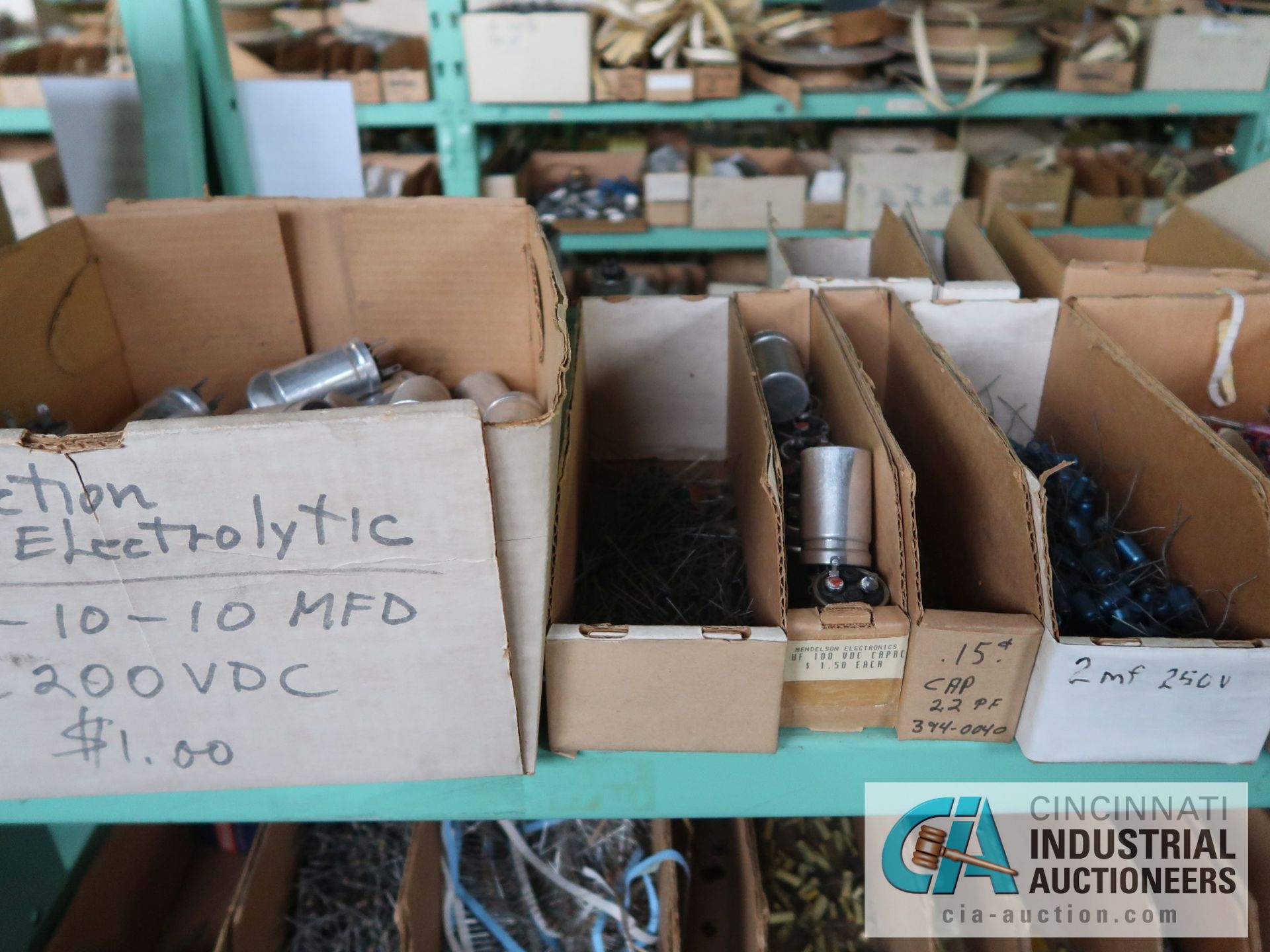 CONTENTS OF (5) RACKS INCLUDING MISCELLANEOUS CAPACITORS **NO RACKS** - Image 13 of 56