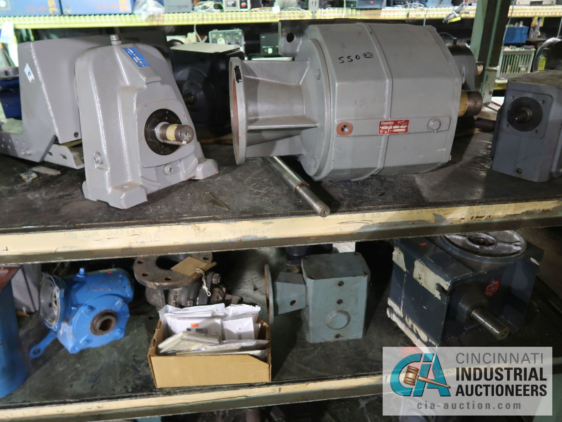 (LOT) CONTENTS OF (1) SECTION RACK - APPROX. (25) GEAR REDUCERS - Image 15 of 15