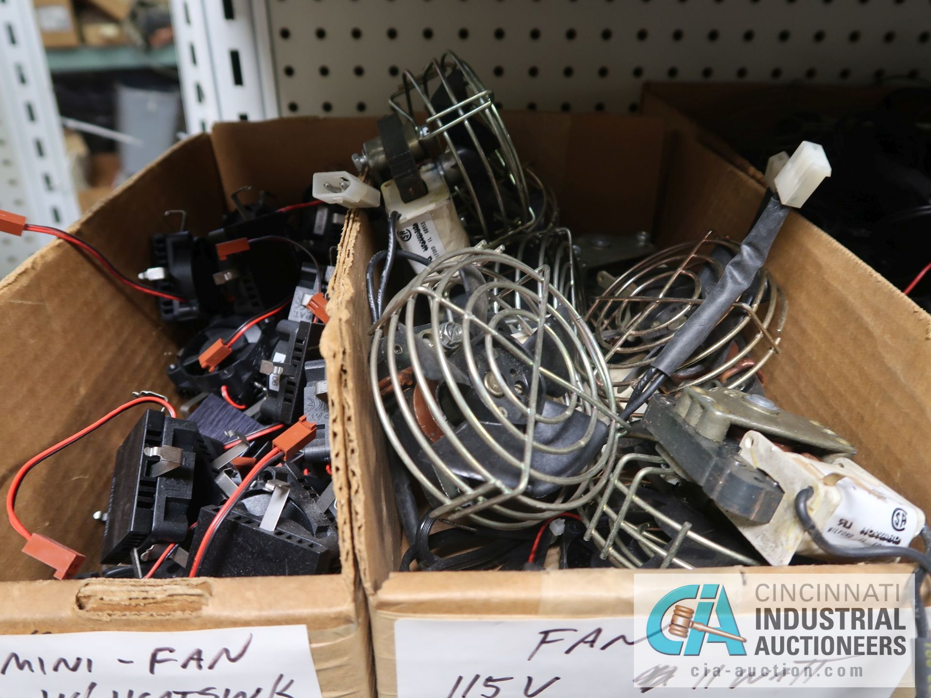 CONTENTS (9) DISPLAY RACKS INCLUDING CONNECTORS, COAXIALS, JACKS, FANS, CORDS, INSULATORS, - Image 11 of 63