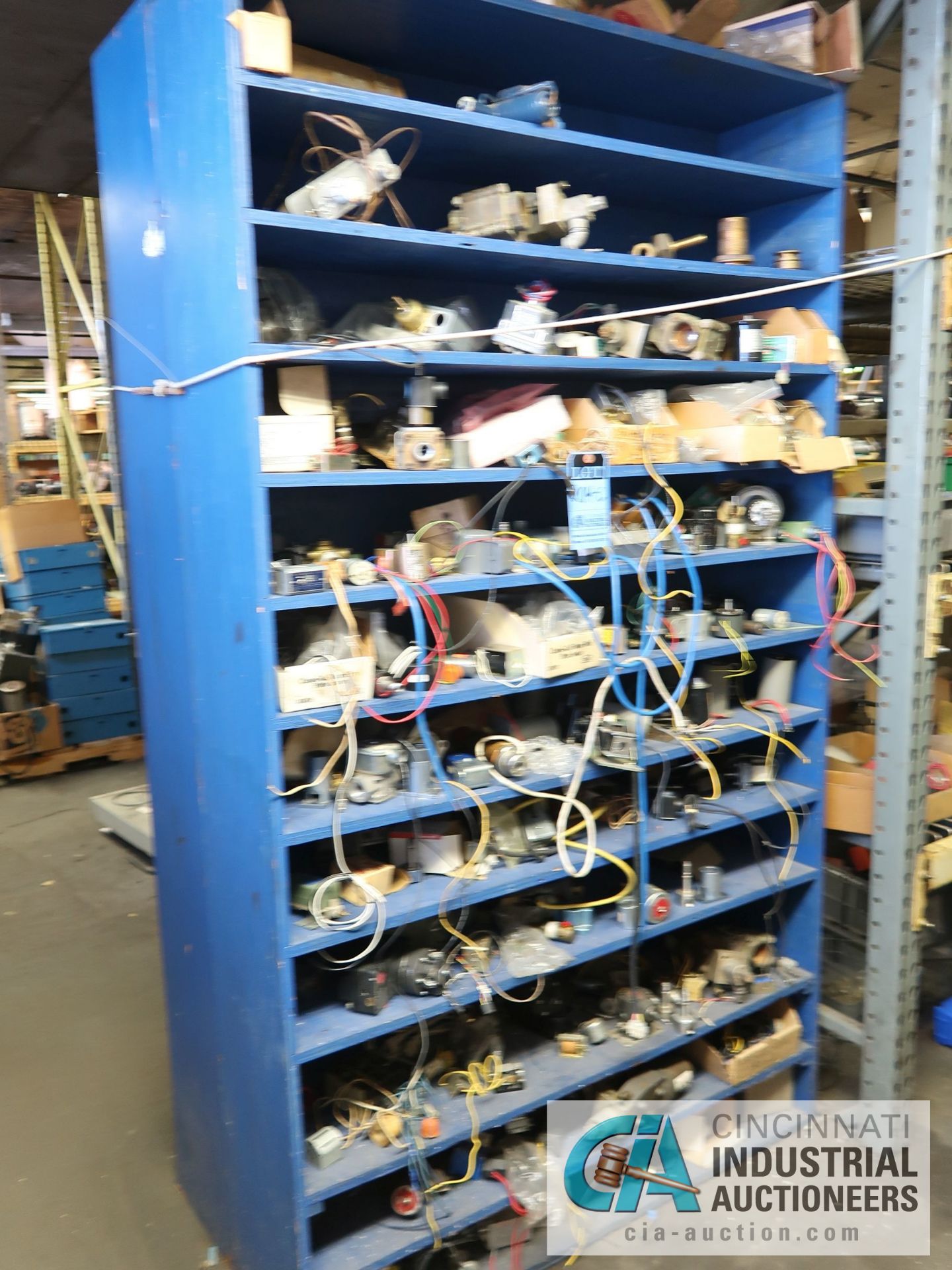 CONTENTS OF BLUE SHELF UNIT APPROX. (100) FRACTIONAL MOTORS - BOTH SIDE OF SHELF - Image 6 of 9