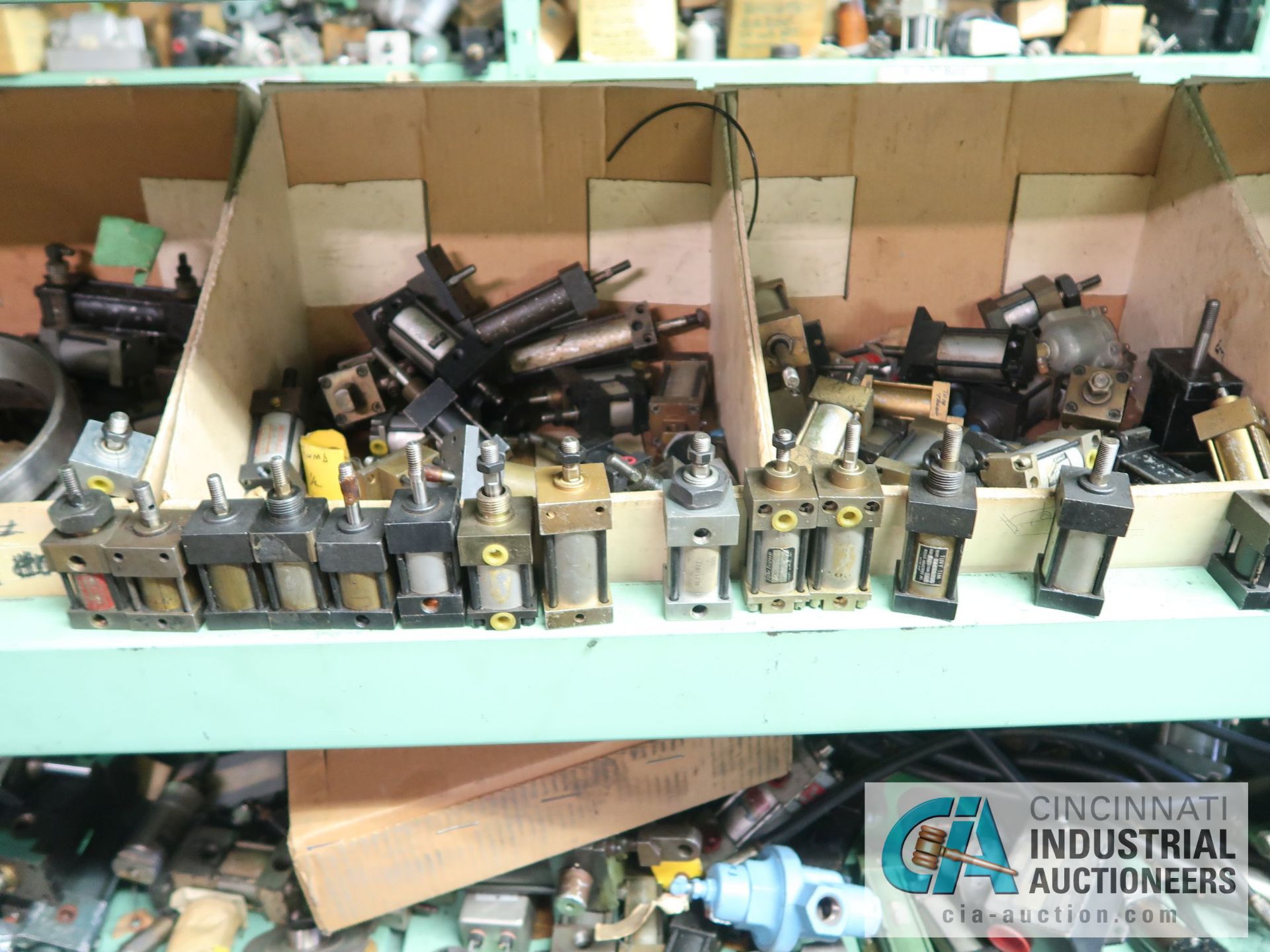 CONTENTS OF (5) RACKS INCLUDING MISCELLANEOUS PNEUMATIC CYLINDERS **NO RACKS** - Image 6 of 31
