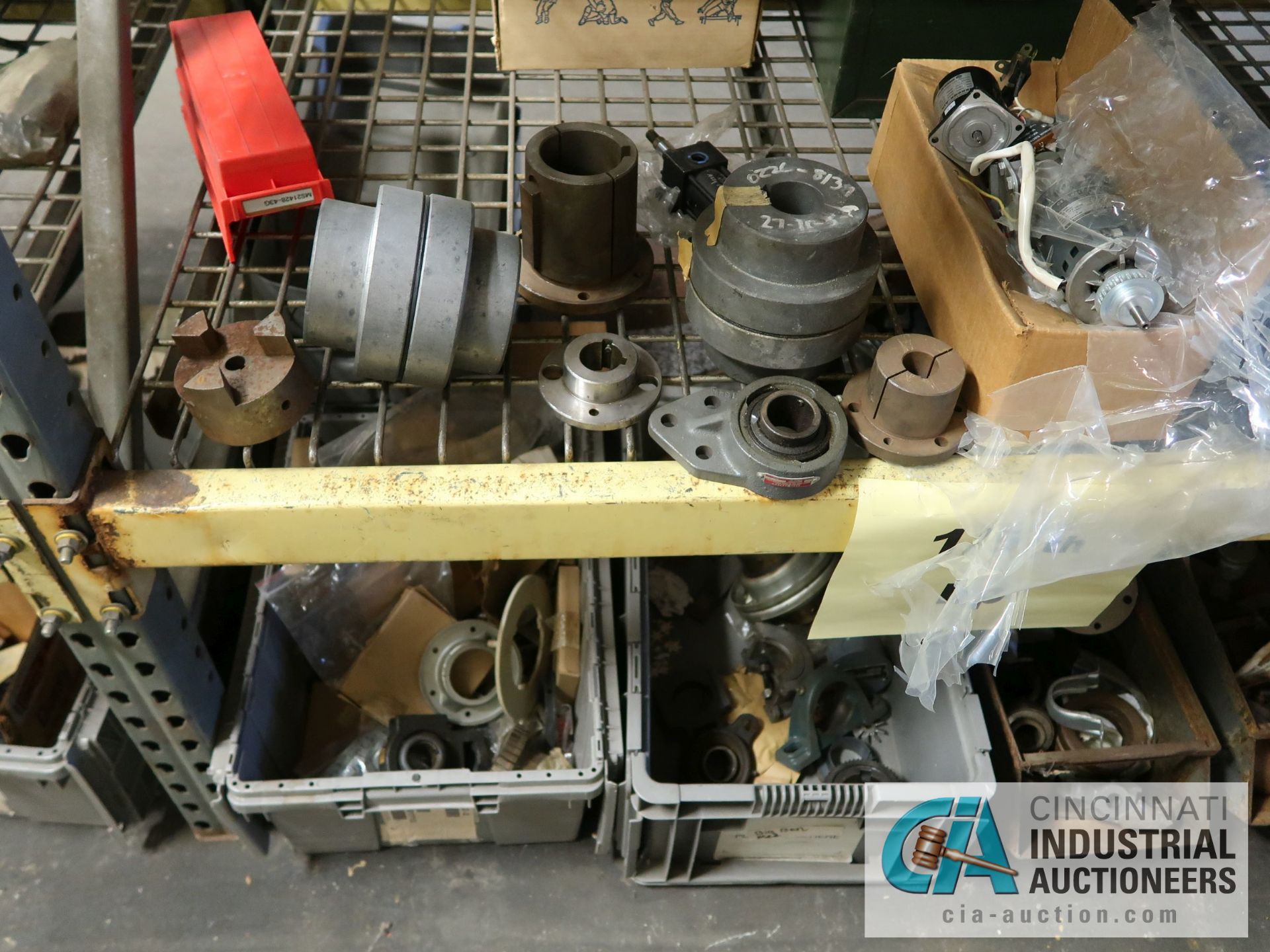 (LOT) CONTENTS OF (1) SECTION RACK GEARS, MOTORS, ELECTRICAL - Image 2 of 10