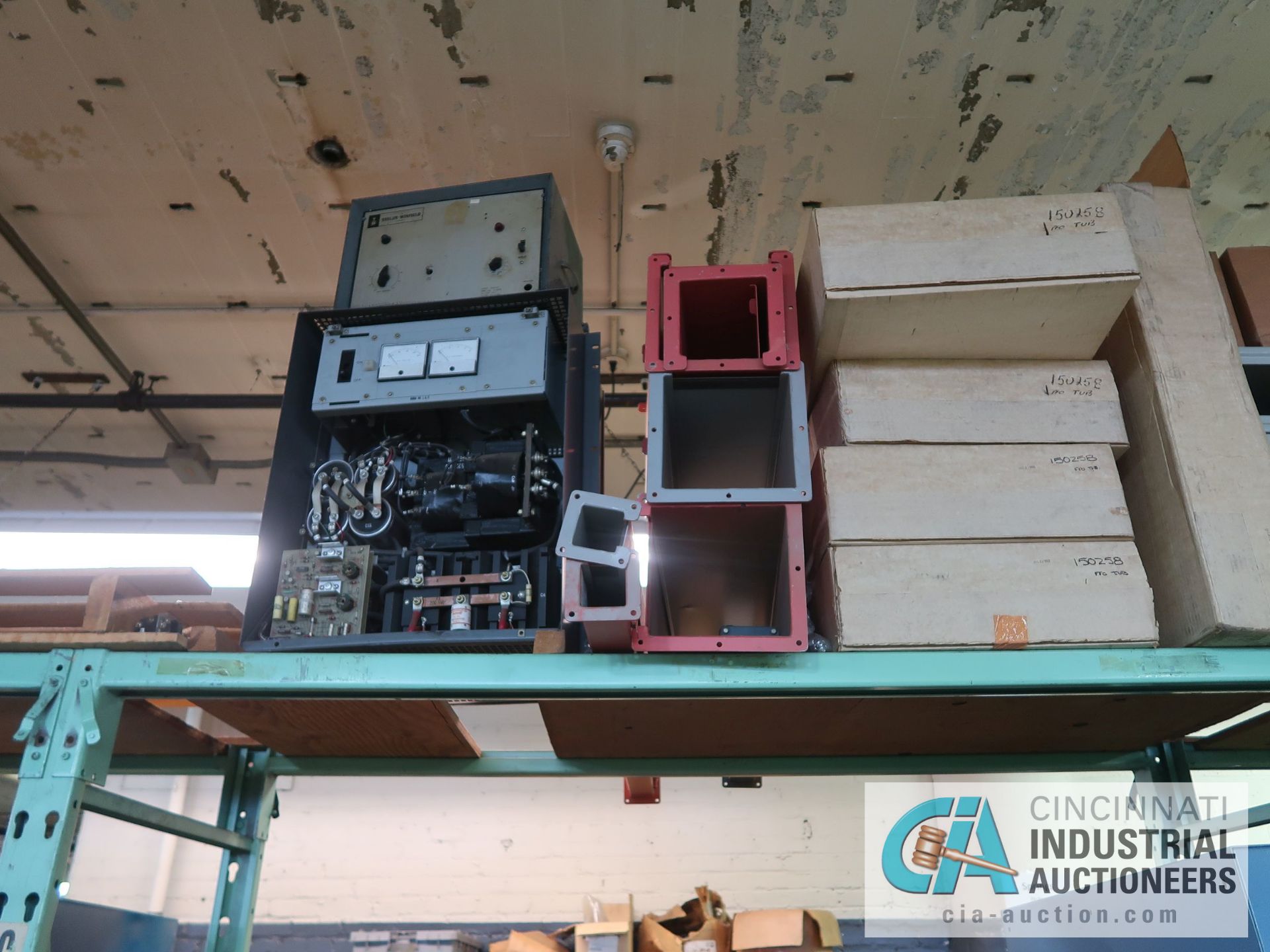 CONTENTS OF (4) RACKS INCLUDING MISCELLANEOUS ELECTRIC BOXES, PANELS, CONDUIT PANELS **NO RACKS** - Image 5 of 12