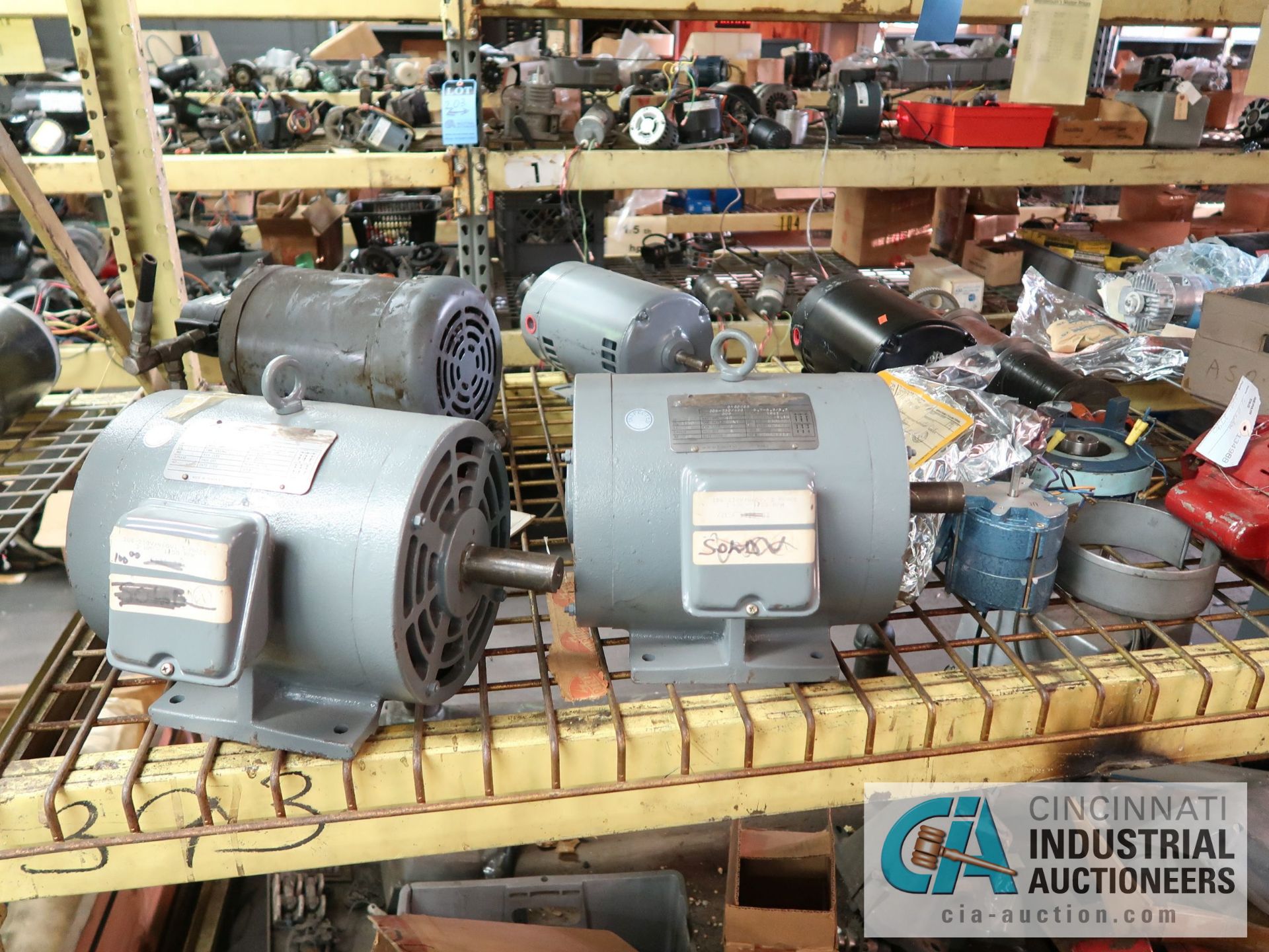 MOTORS 1/4 HP - 2 HP **NO RACKS** - Image 3 of 14