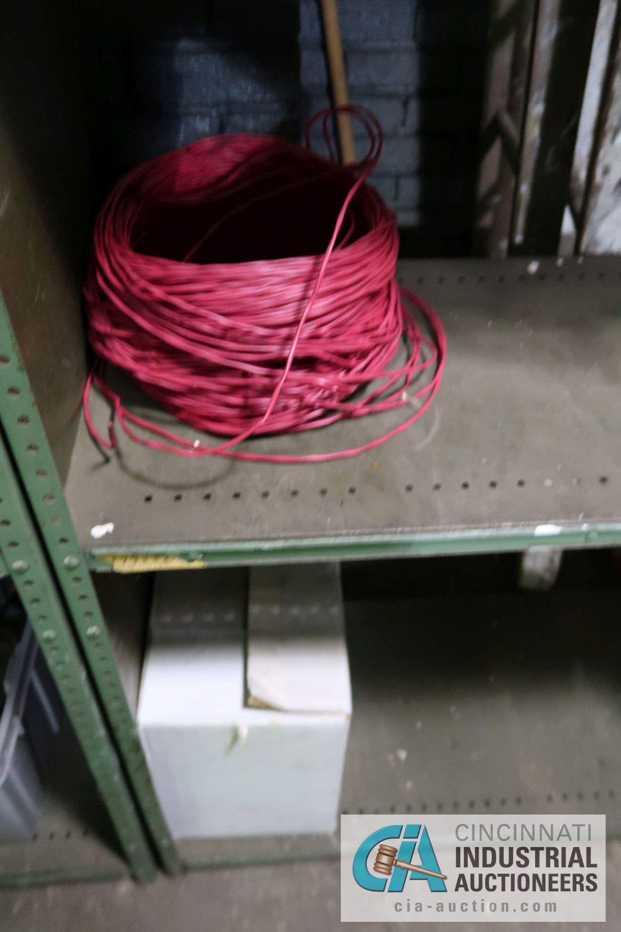 (LOT) ASSORTED WIRE AND OTHER ELECTRICAL - IN (8) SECTIONS SHELVING - Image 14 of 14