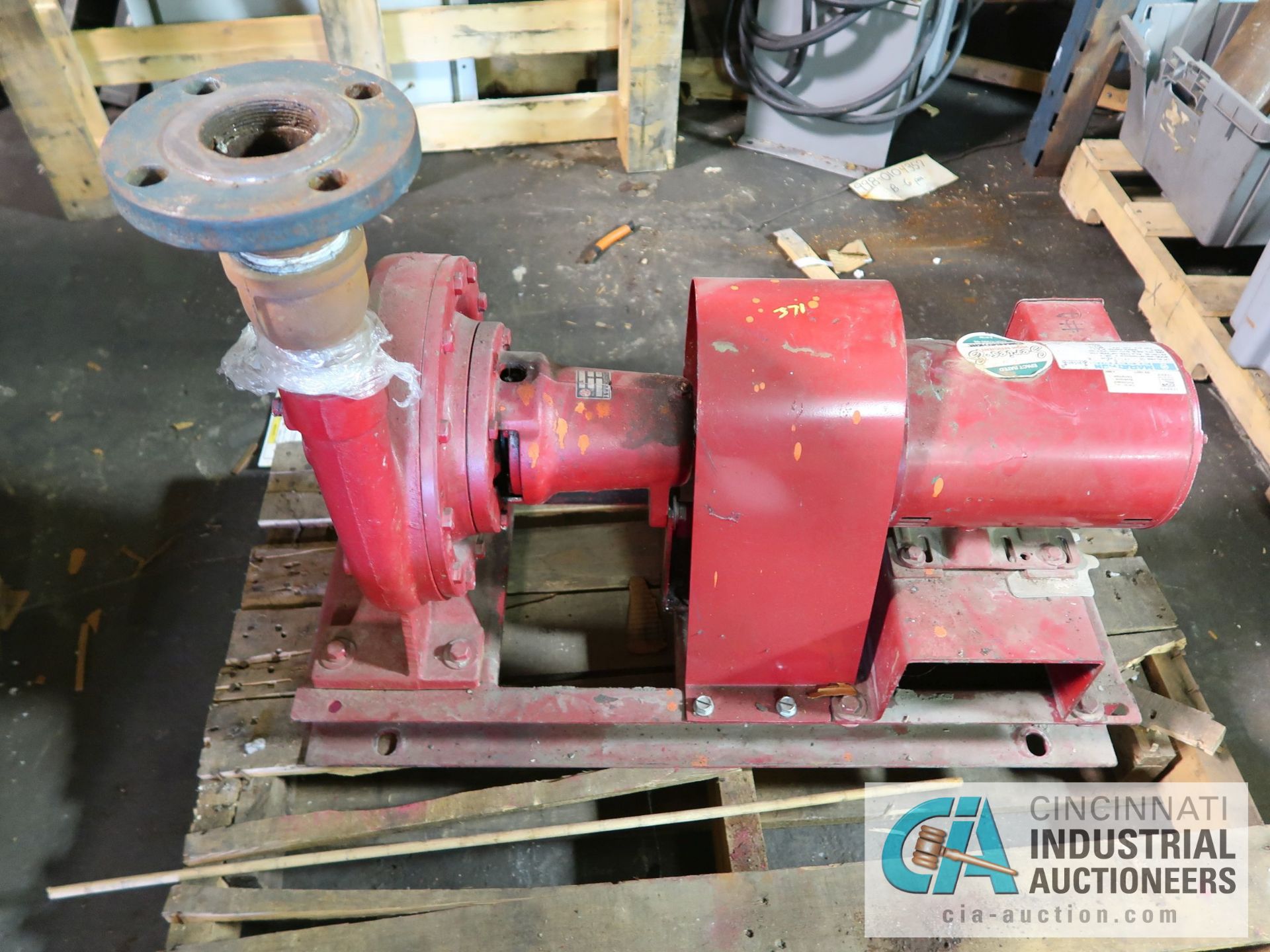 (LOT) 2" / 2 HP ITT WATER PUMP AND 5 HP MOTOR ON STAND - Image 4 of 5