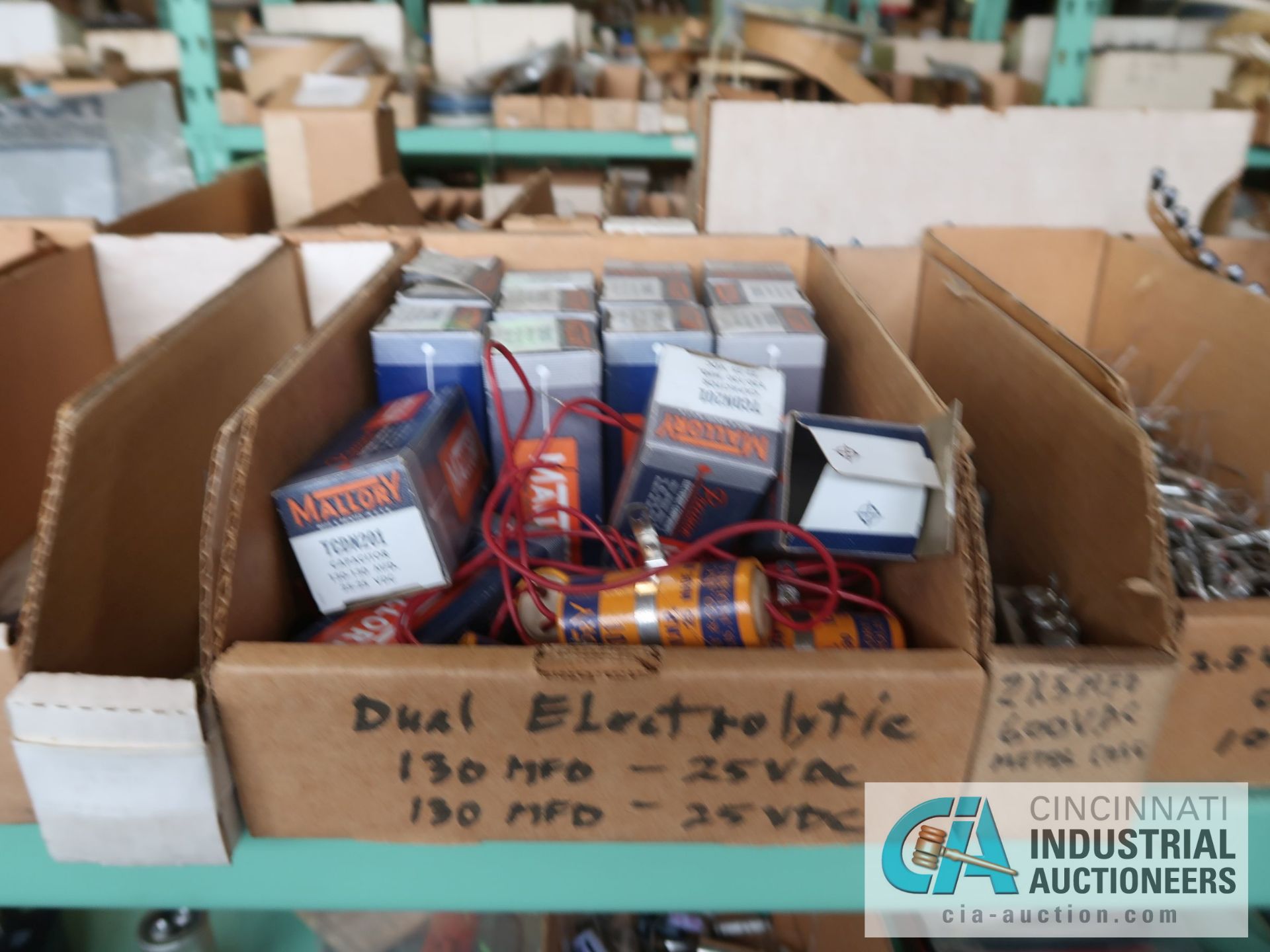 CONTENTS OF (5) RACKS INCLUDING MISCELLANEOUS CAPACITORS **NO RACKS** - Image 17 of 56