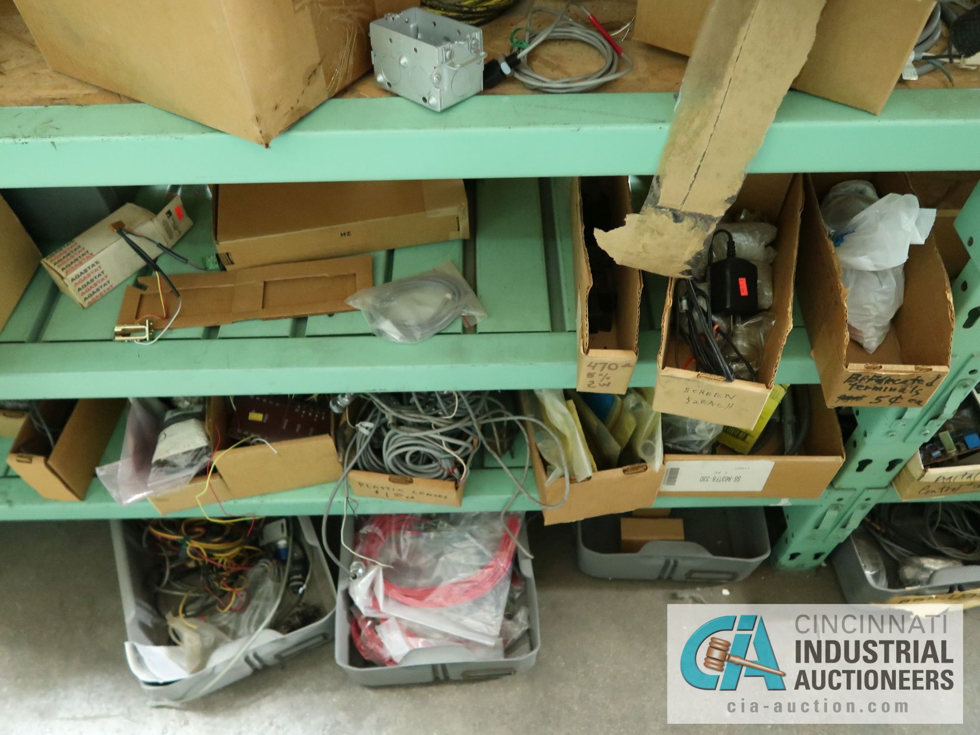 (LOT) CONTENTS OF (2) SECTIONS GREEK RACK - ELECTRICAL, PHOTO CELLS, TRANSDUCERS AND OTHER - Image 14 of 18