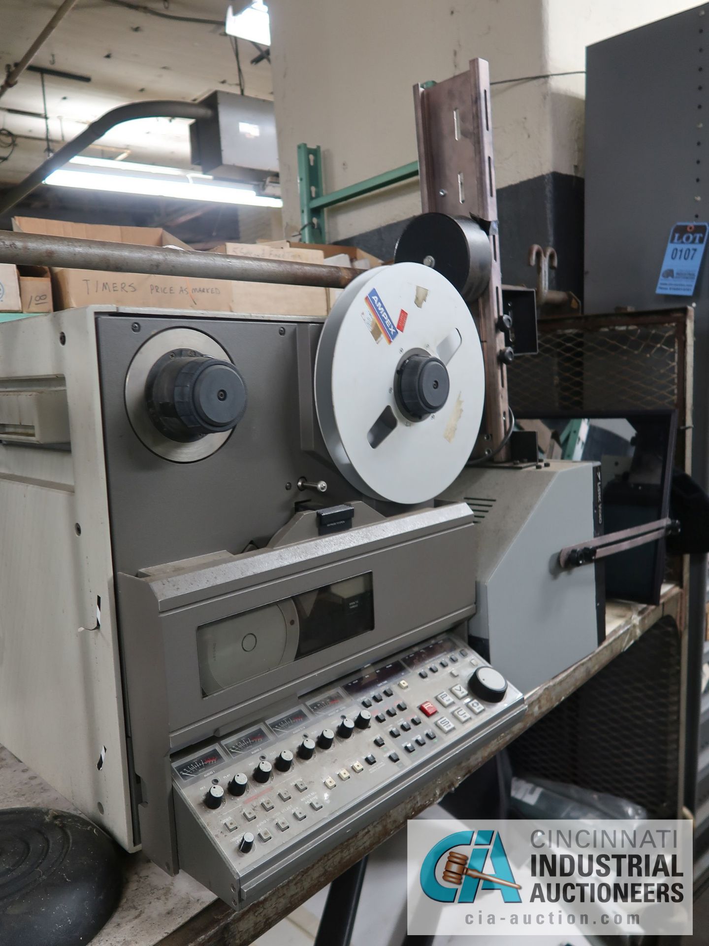 AMPEX MODEL VRP-6 VIDEO TAPE REEL TO REEL RECORDER WITH VIDEO MONITOR - Image 2 of 4