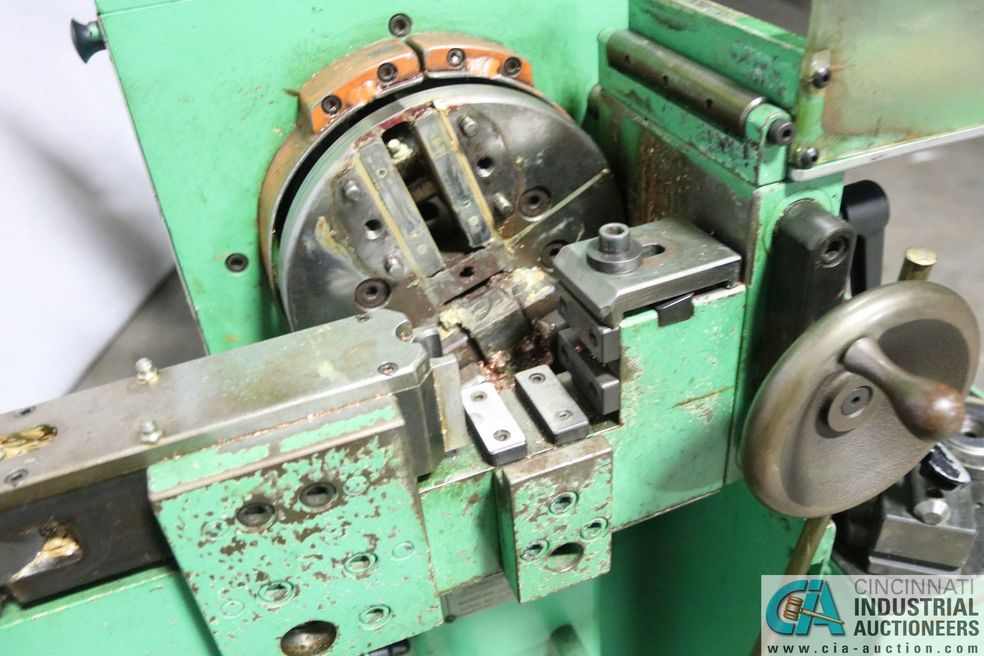 1-3/8" CARSON MODEL TRC-1 FLAT END SPINNER AND TUBE END CLOSING MACHINE **LOCATED AT 1400 OAK ST., - Image 6 of 6