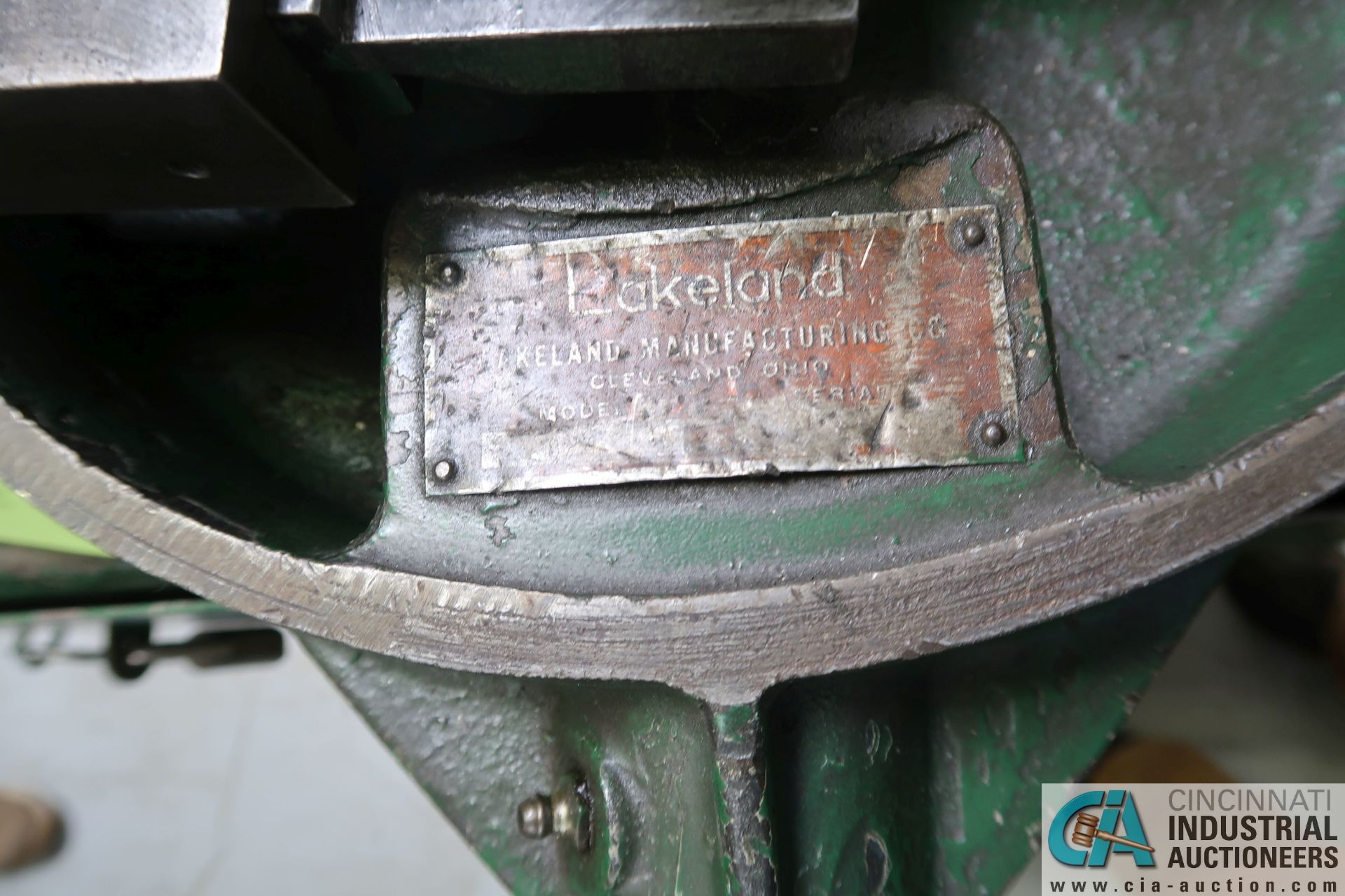 LAKELAND MODEL 624 LEVER OPERATED BENDER COMPLETE WITH OLSEN MODEL 50 DEBURR UNIT, 37 DEGREE DIE - Image 6 of 7