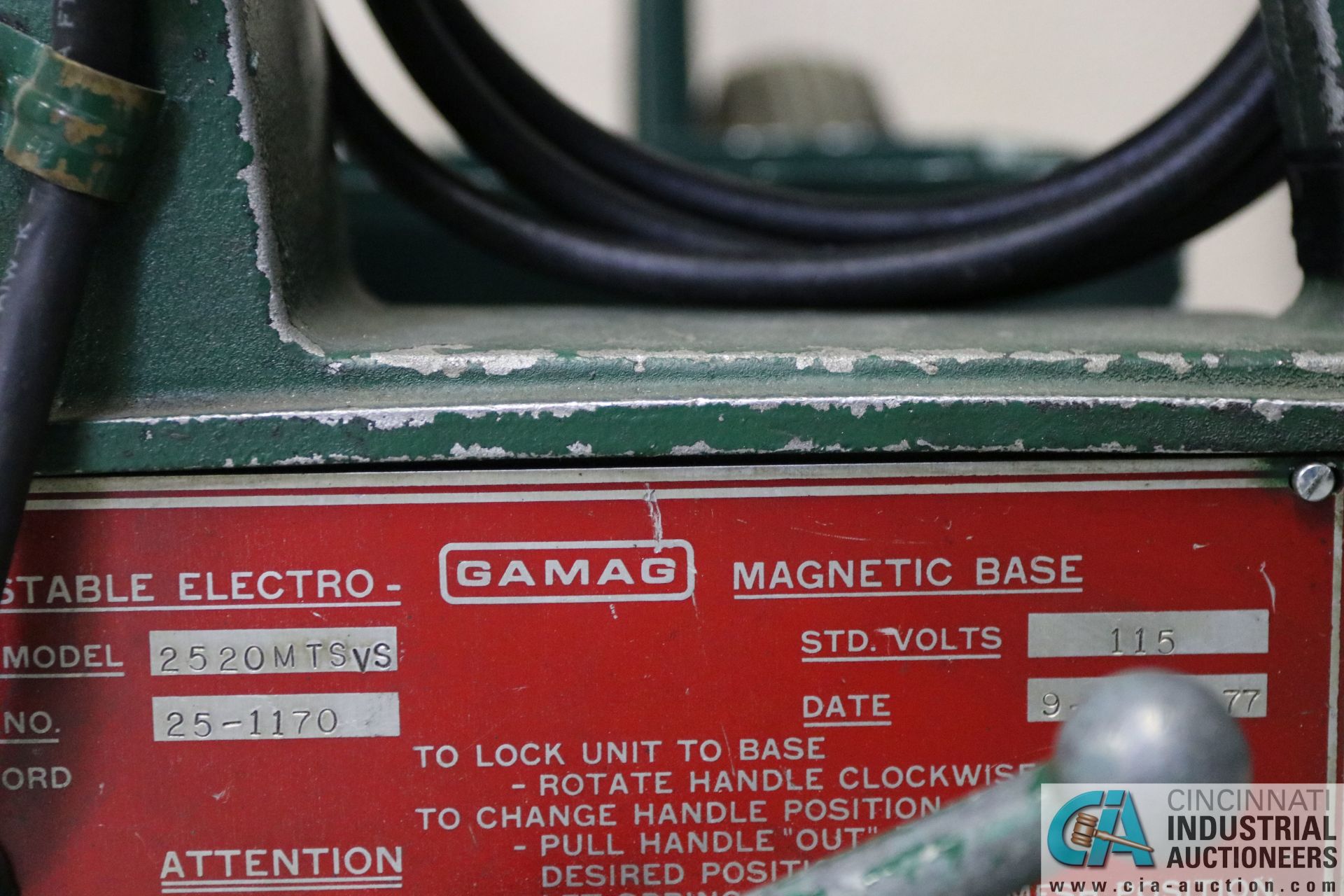 GAMAG MODEL 2520MTSVS MAGNETIC BASE DRILL; S/N 25-1170 - Image 3 of 3