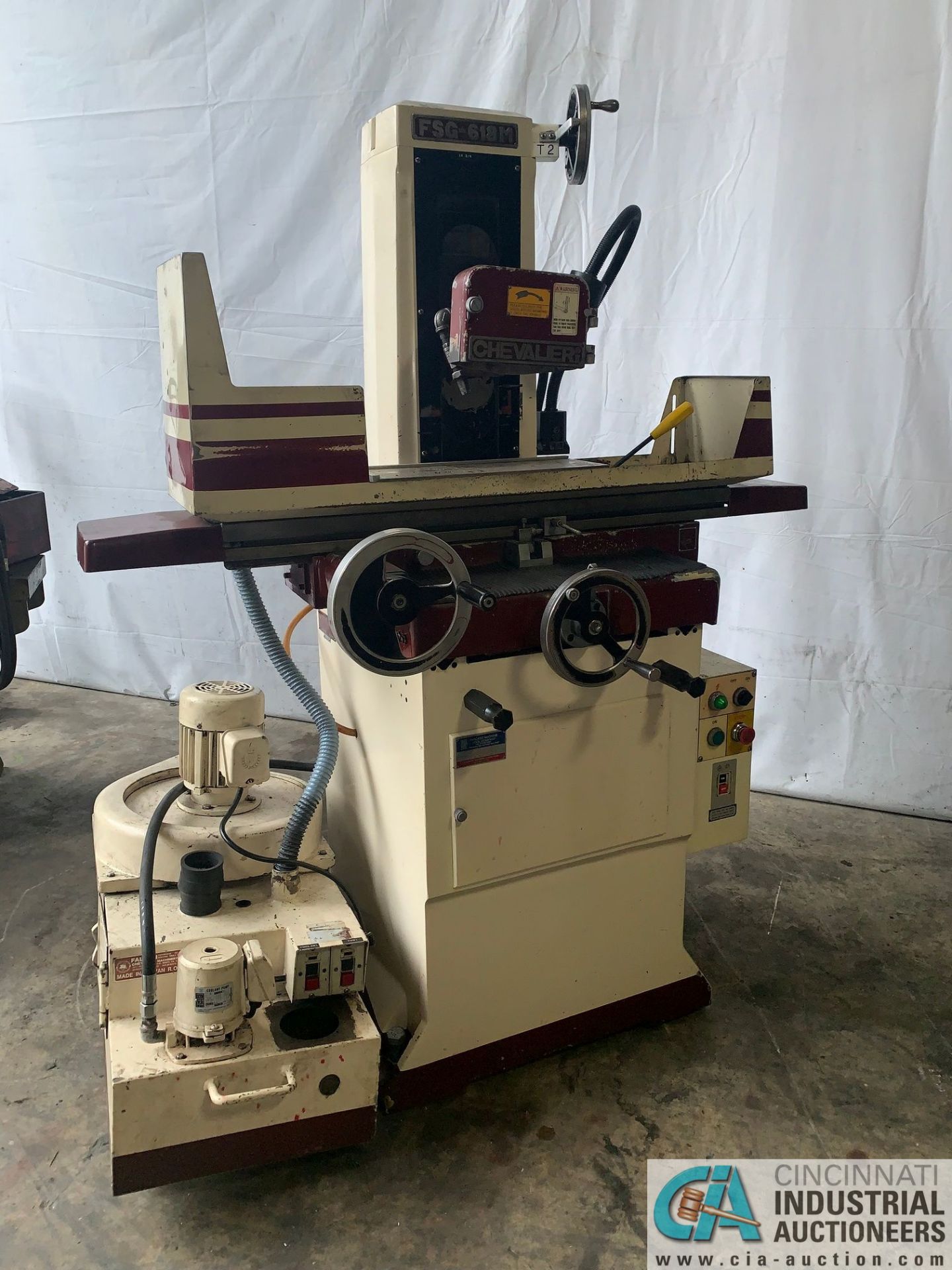 6" X 18" CHEVALIER FSG-618M HAND FEED BALL SCREW TABLE SURFACE GRINDER **LOCATED AT 1400 OAK ST.,