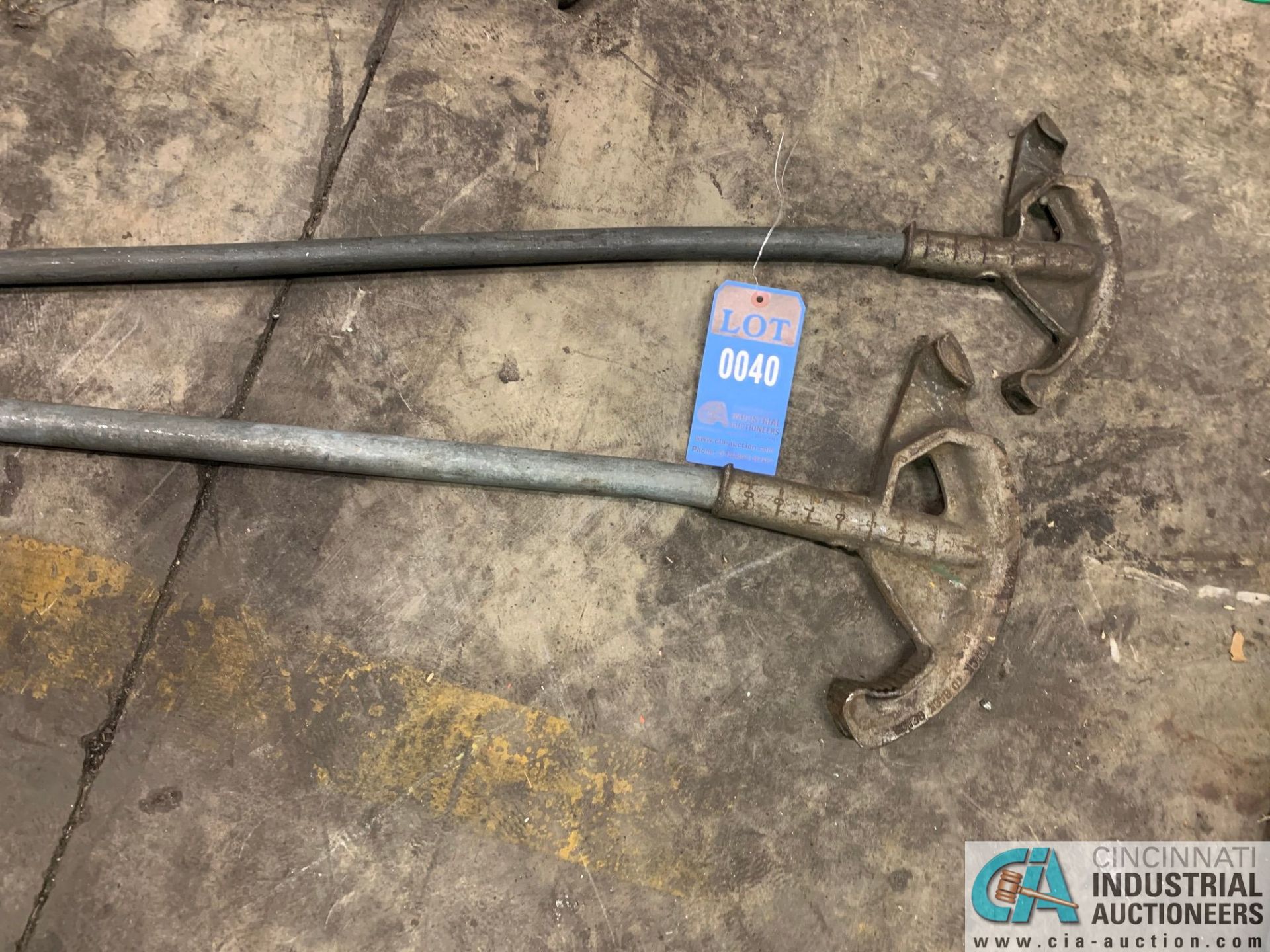 (LOT) (2) RIDGID HAND BENDERS **LOCATED AT 1400 OAK ST., TOLEDO, OHIO**