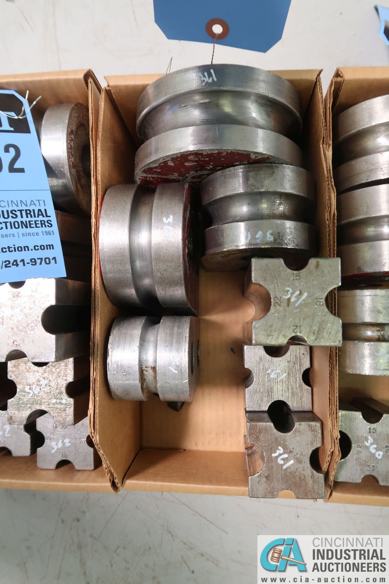 (LOT) BEND TOOLING: (4) RADIUS BLOCKS - 12MM-15MM-18MM-22MM, (4) CLAMP BLOCKS