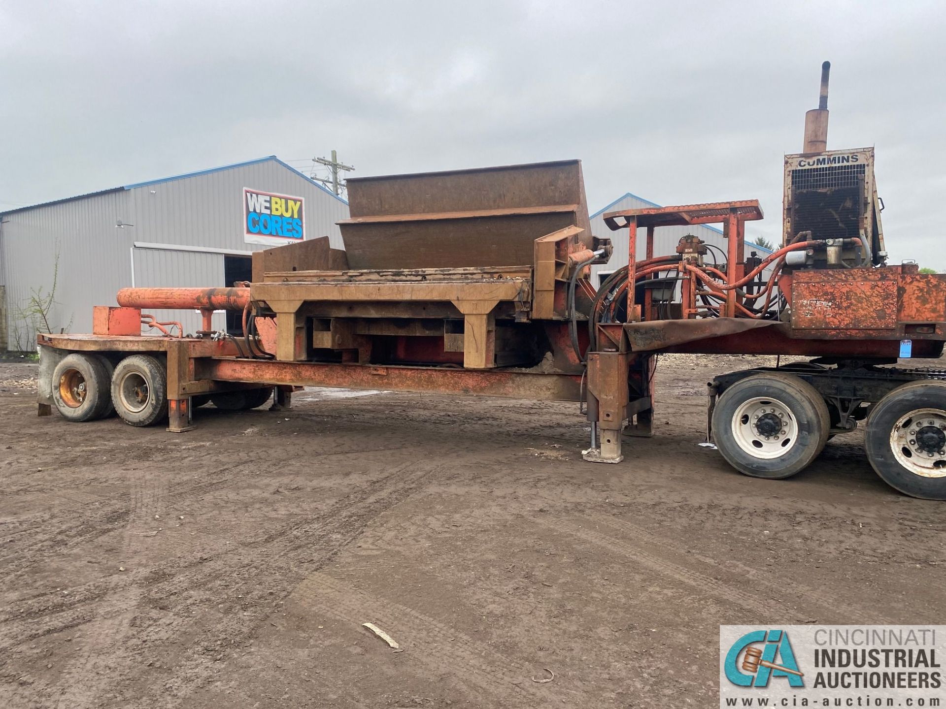 1995 AL JON MODEL 400 SCRAP BALER; S/N 12856, CUMMINS DIESEL ENGINE REMOTE CONTROL - Image 2 of 11