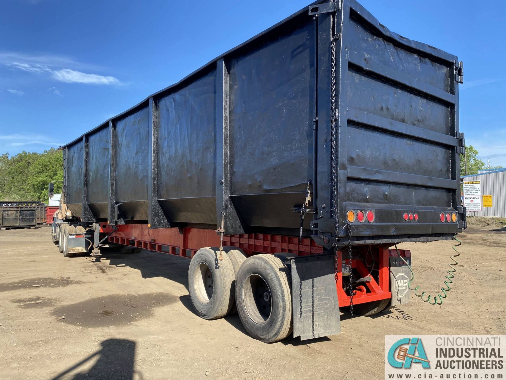 38' STRICK CROP OPEN TOP DUMP TRAILER, 8' SIDEWALLS; VIN # 216736 - Image 4 of 11