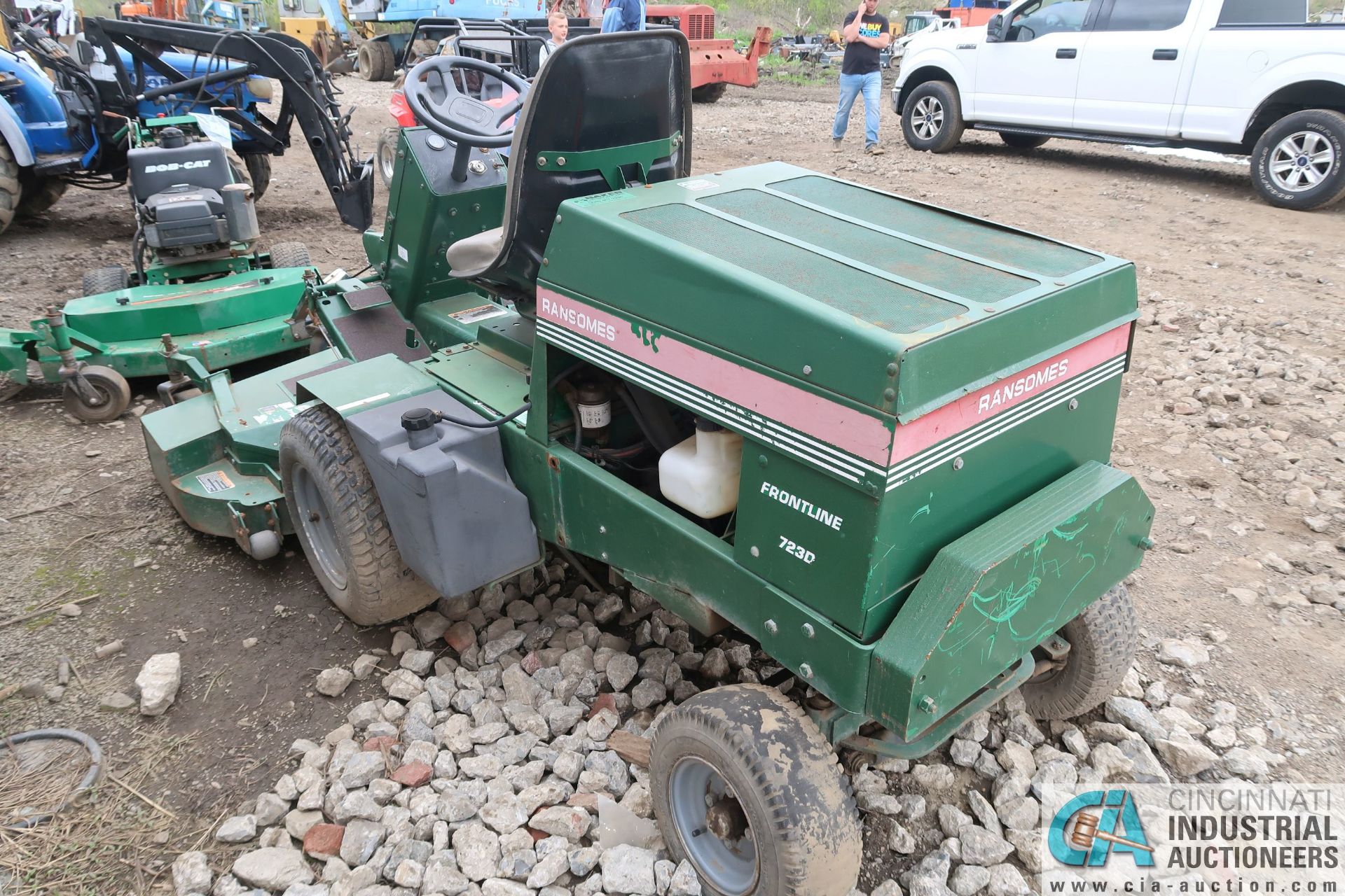 60" RANSOMES MODEL 723D KUBOTA DIESEL POWERED FRONT MOUNT MOWER DECK TRACTOR, 3,674 HOURS - Image 3 of 6