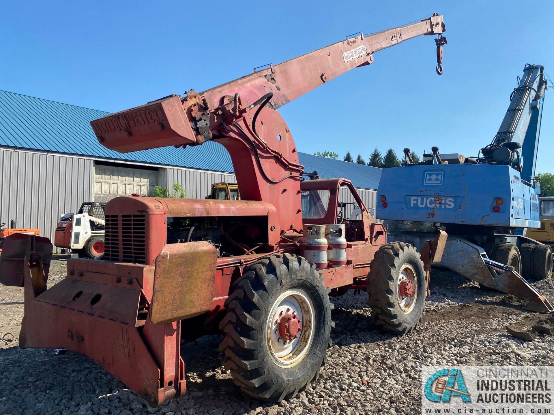 AUSTIN-WESTERN ROUGH TERRAIN CRANE, LP GAS, OUTRIGGERS; S/N M2204892 *NO LP TANKS - Image 8 of 12