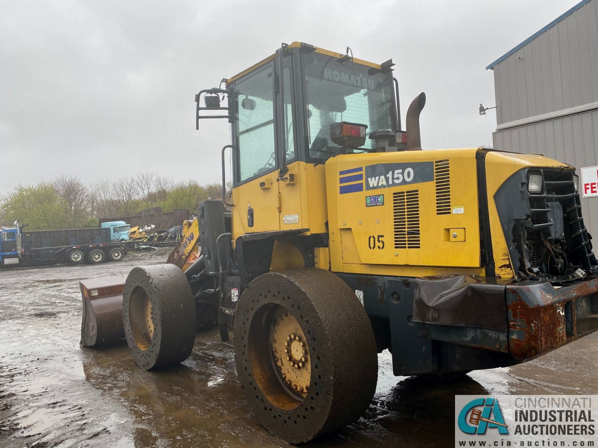 KOMATSU WA150-6 SOLID RUBBER TIRE LOADER, 94" BUCKET; S/N 80405, ID# KMTWA115V01080405,100HP. 6- - Image 9 of 11