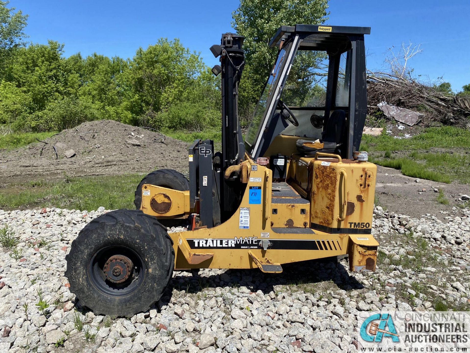 2002 EAGLE PICHER TM50 "TRAILER MATE" PIGGYBACK DIESEL LIFT TRUCK, 307 HOURS; S/N A1360