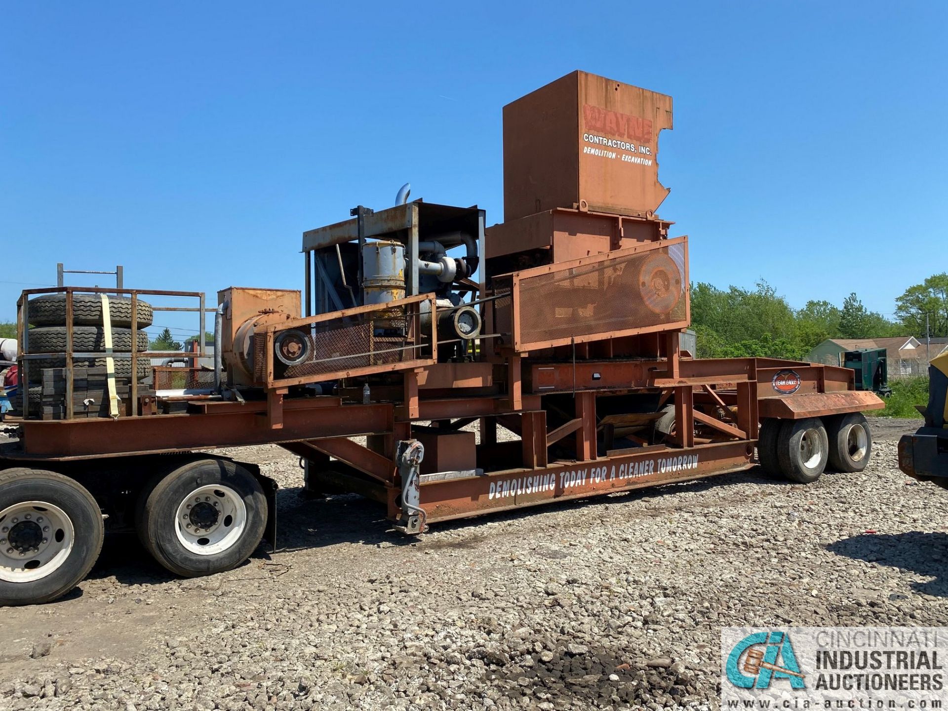 1998 EAGLE MODEL 4860 GRINDER MOBILE HAMMER MILL; S/N 10647