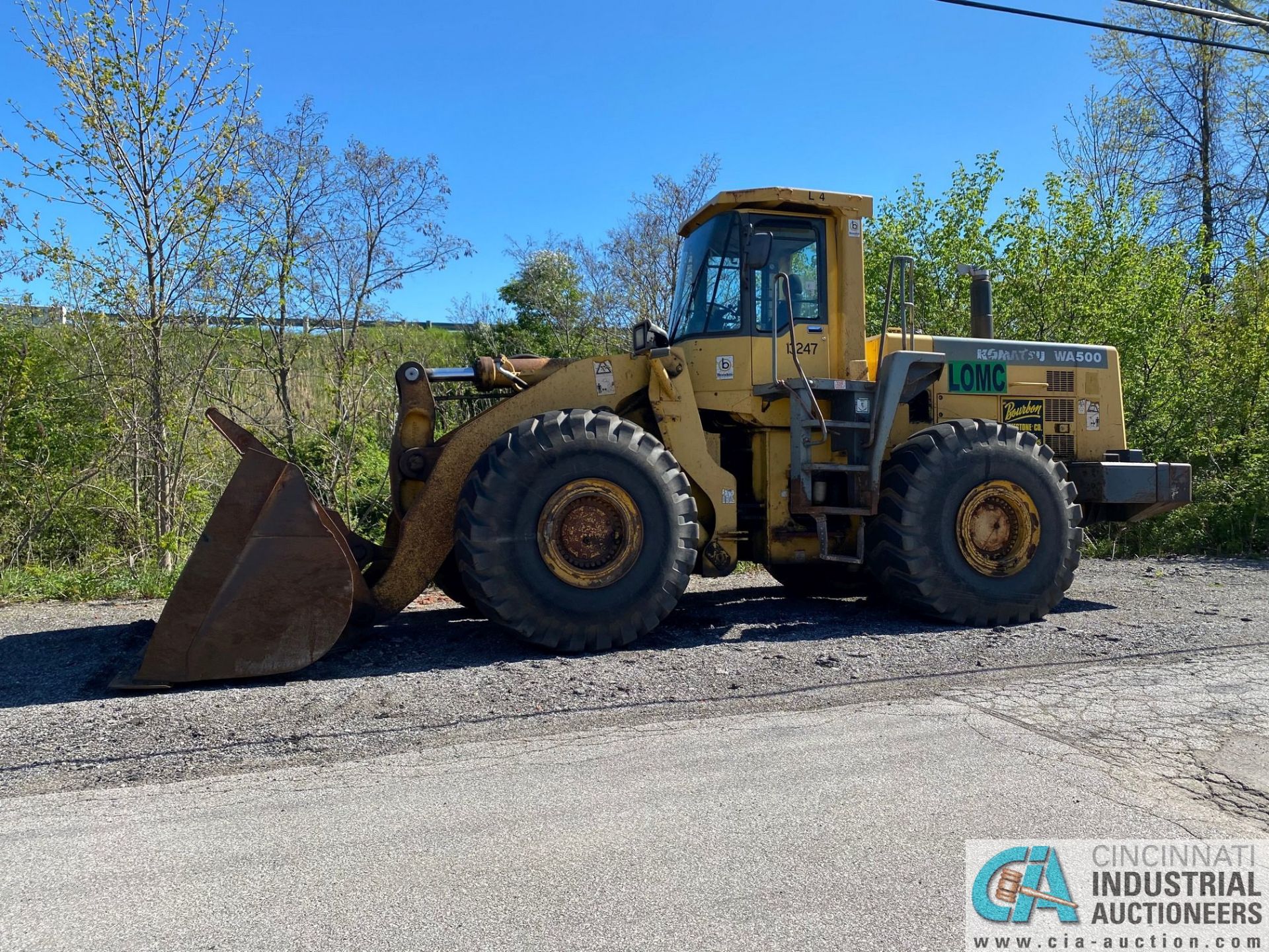 KOMATSU WA500-3LK RUBBER TIRE LOADER, 6-CYLINDER DIESEL ENGINE, _____ HOURS, S/N A70629 , ID#