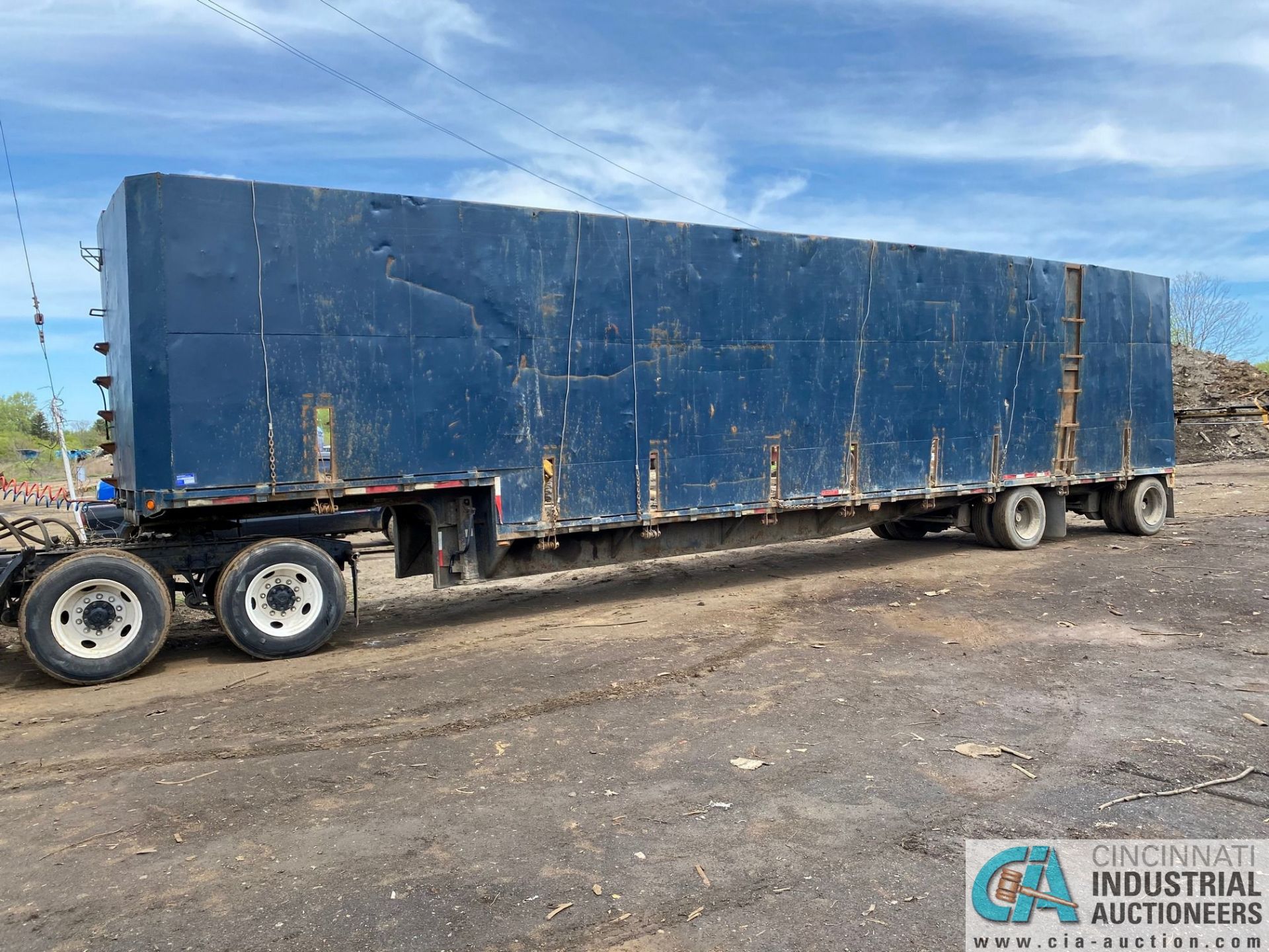 48' THREE-SIDED STEPDECK 48' MATERIAL CRUSHED CAR TRAILER, 38' DECK, 10' PLATFORM, 9'7" SIDEWALL; VI