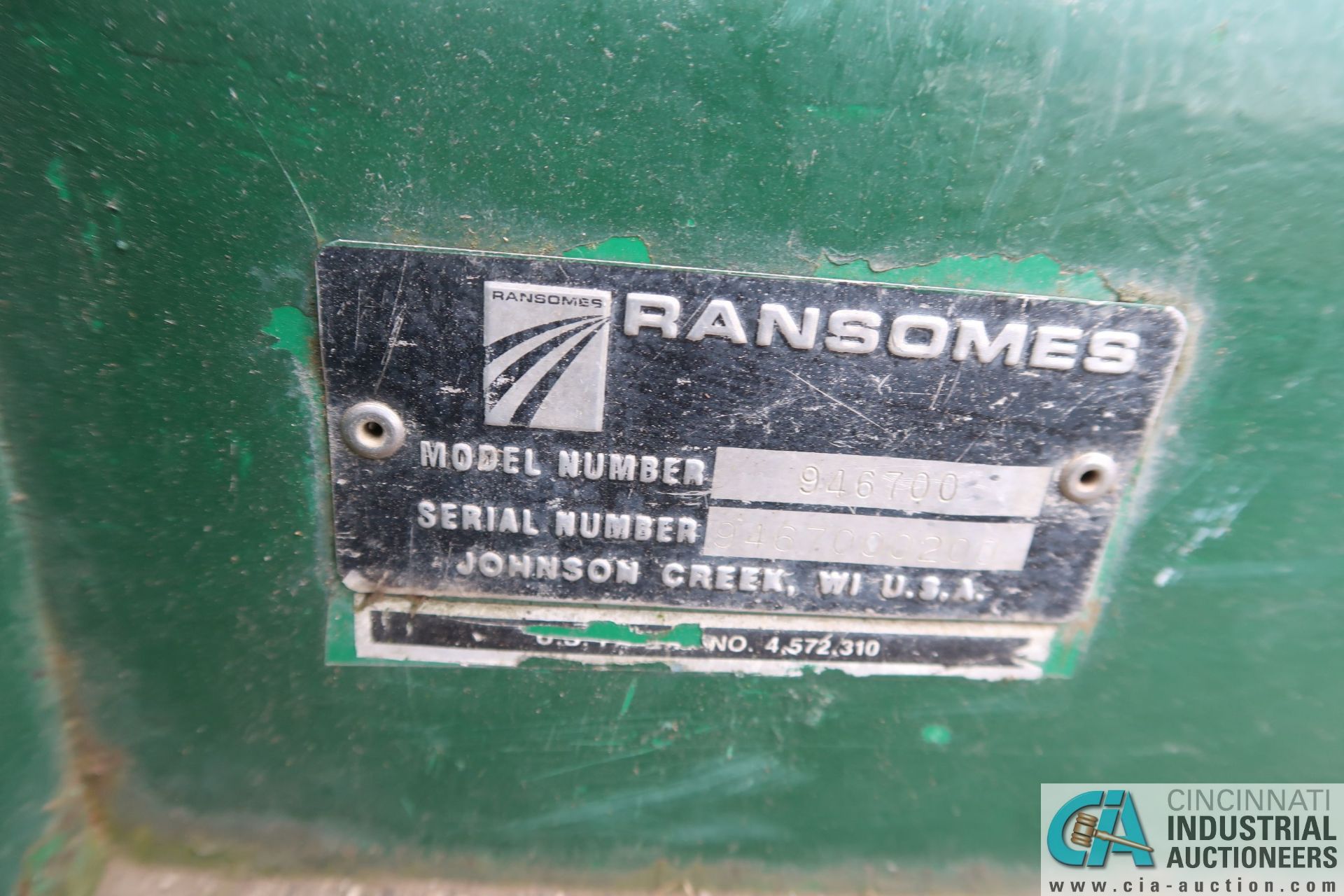 60" RANSOMES MODEL 723D KUBOTA DIESEL POWERED FRONT MOUNT MOWER DECK TRACTOR, 3,674 HOURS - Image 6 of 6