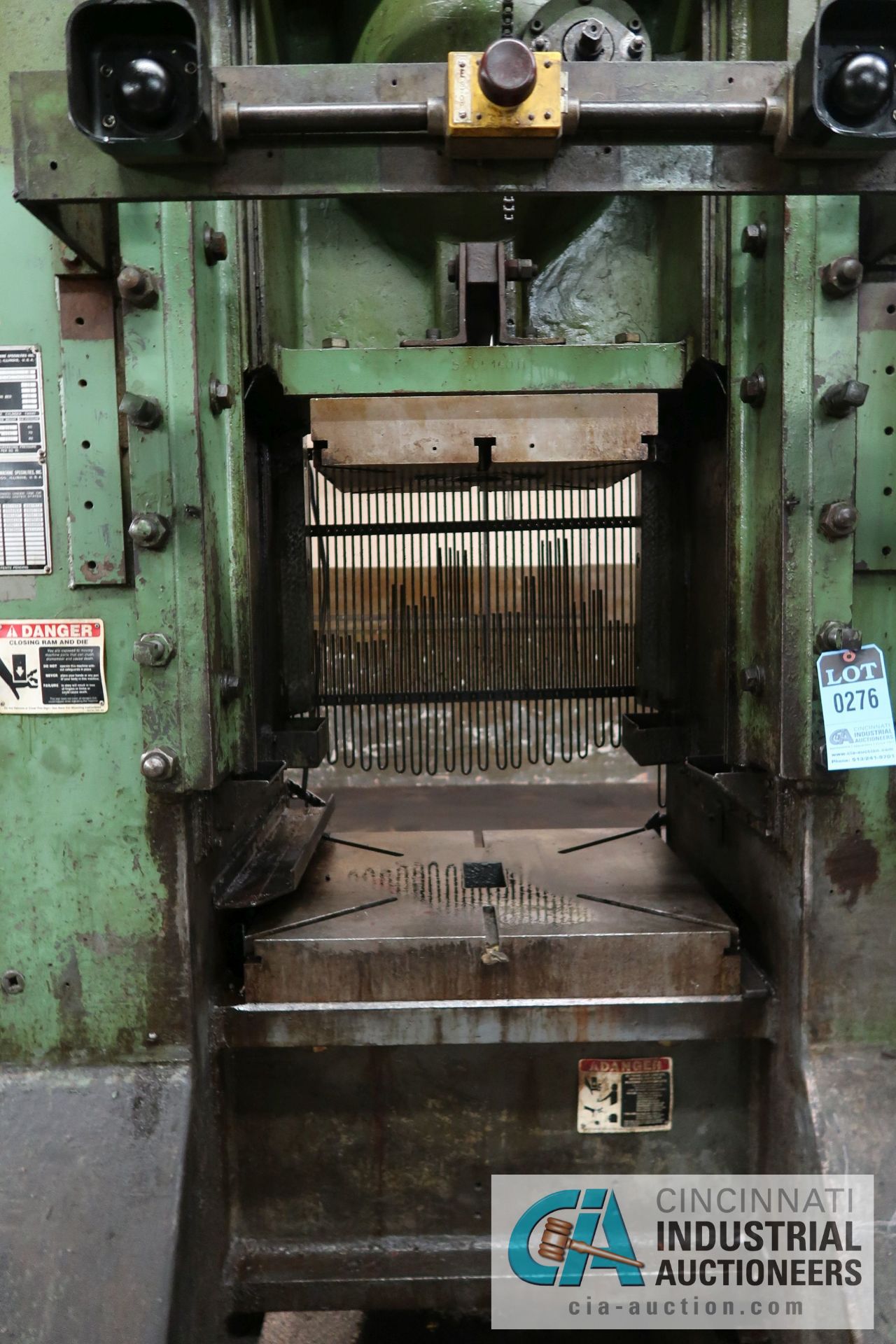 100 TON DANLY MODEL SA1-100-30-24 SSSC PRESS; S/N 52546011, 16" STROKE, 3" ADJ., 20" SHUT HEIGHT, 50 - Image 6 of 22