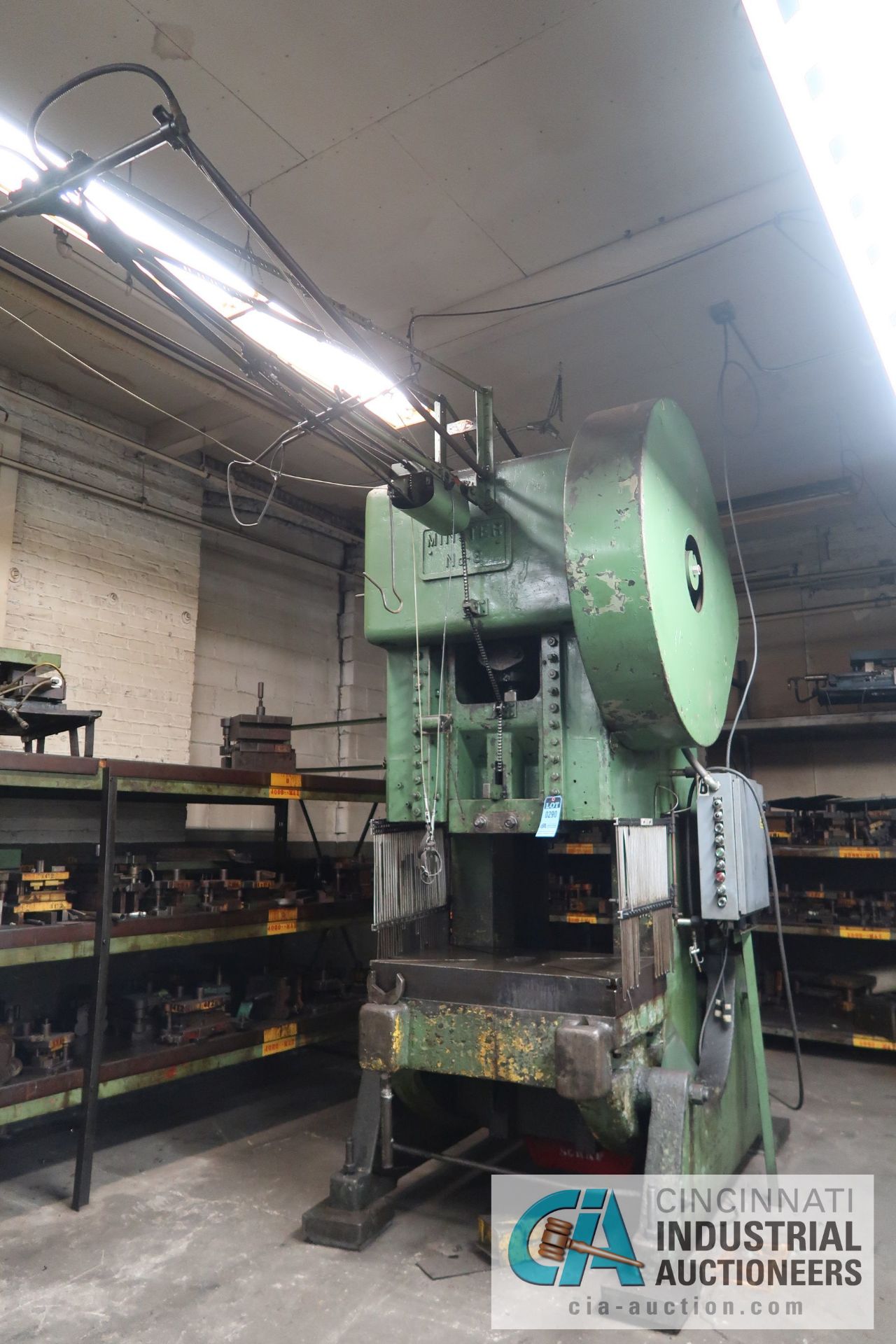 88 TON MINSTER MODEL 8 OBI PRESS; S/N 6785-L, 8" STROKE, 3-1/2" ADJ., 26" x 40" BED, 14" SHUT - Image 14 of 15