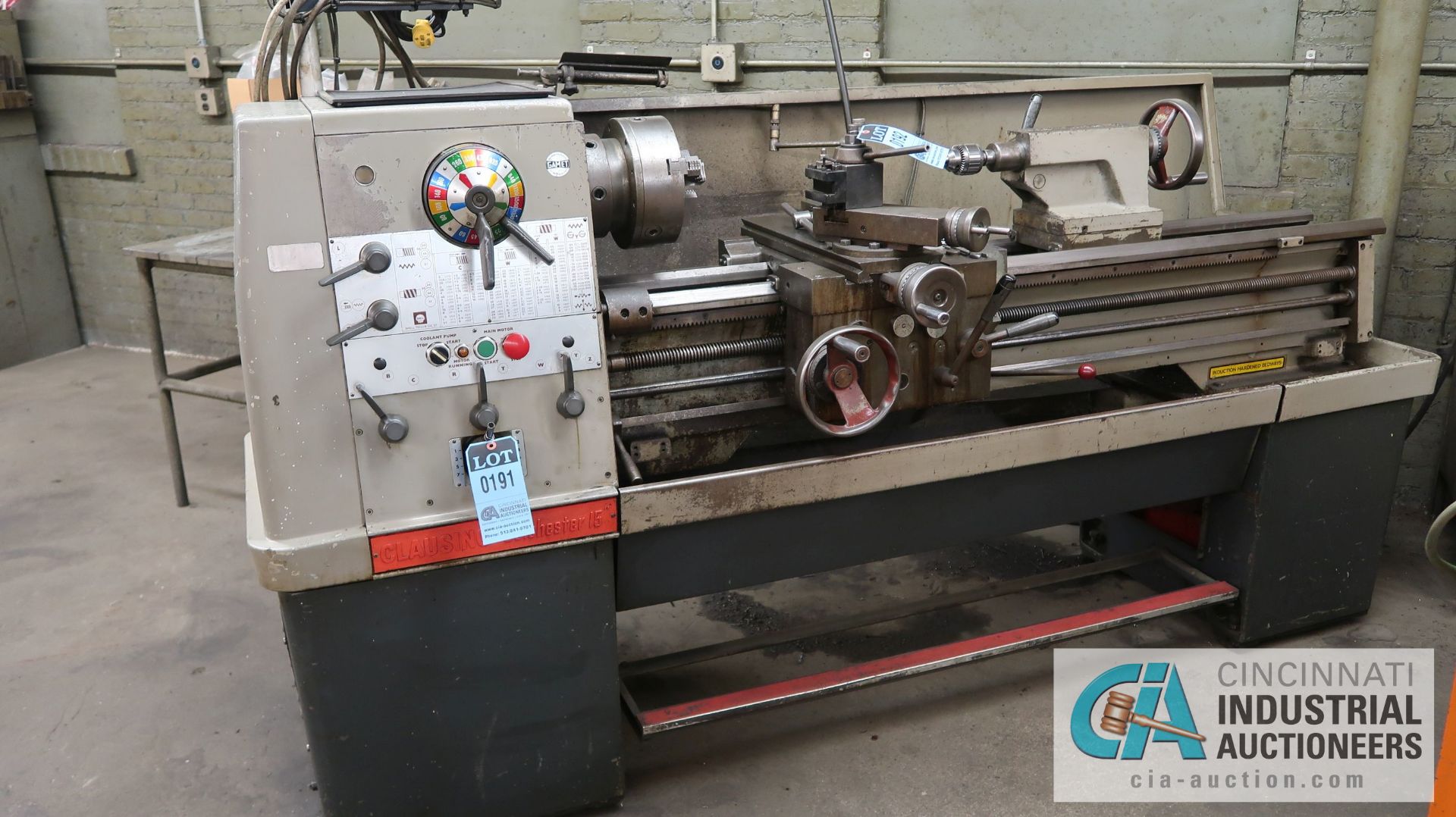 15" X 50" CLAUSING ENGINE LATHE; SPINDLE SPEED 25 - 2,000 RPM, 9" 3-JAW CHUCK, TAILSTOCK, ANILAM - Image 6 of 8