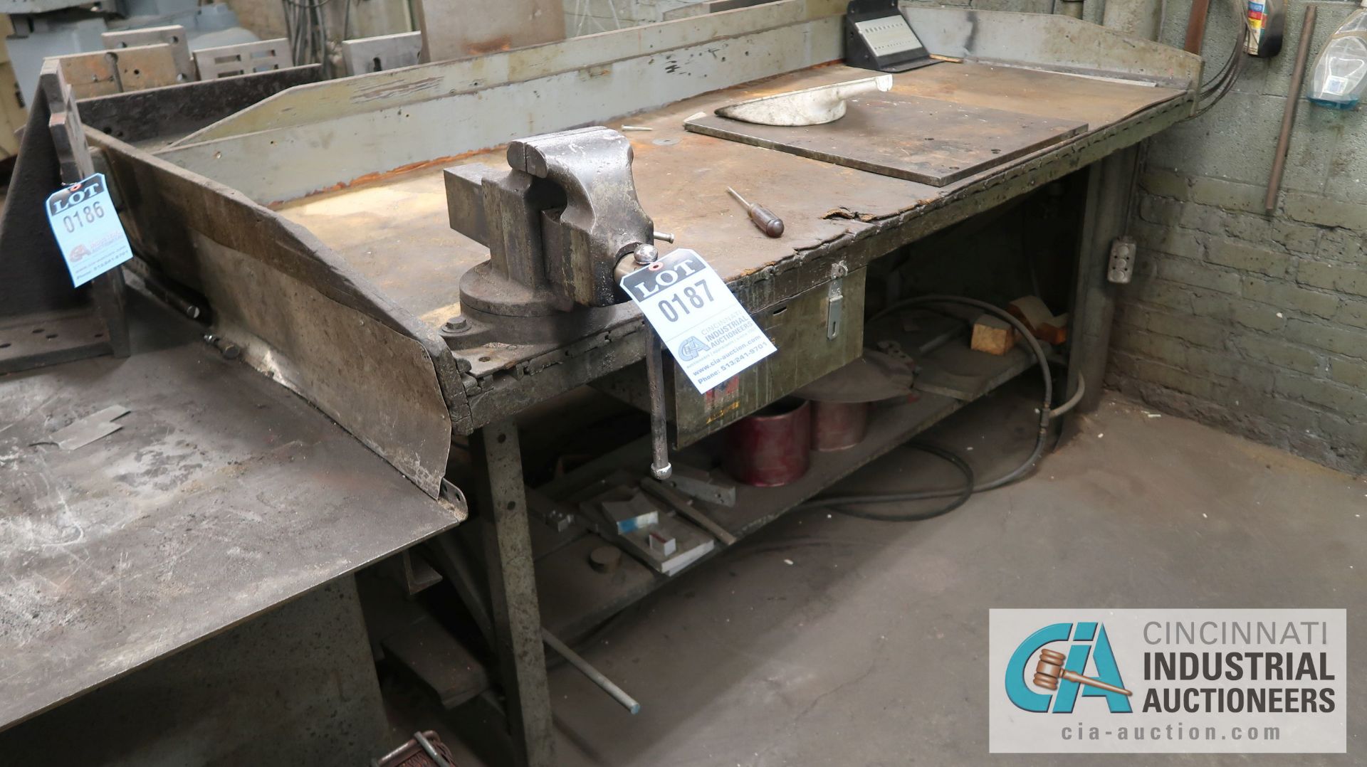 BENCHES W/ 4" VISE & 8" MANUAL SHEAR - Image 3 of 5