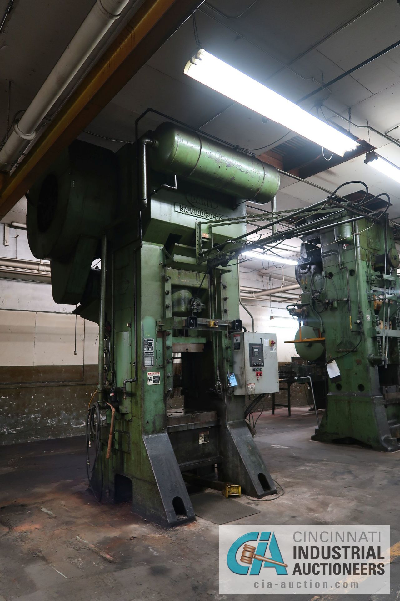 100 TON DANLY MODEL SA1-100-30-24 SSSC PRESS; S/N 52546011, 16" STROKE, 3" ADJ., 20" SHUT HEIGHT, 50 - Image 2 of 22