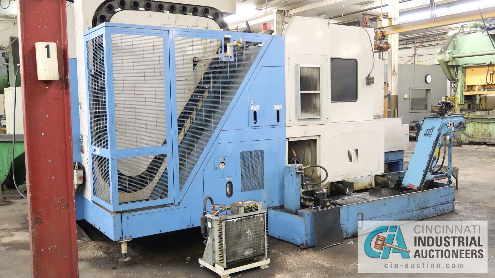 MAZAK MODEL ULTRA 550 CNC HORIZONTAL MACHINING CENTER; S/N 114464, MAZATROL M32 CONTROL, (2) 19" x - Image 3 of 34