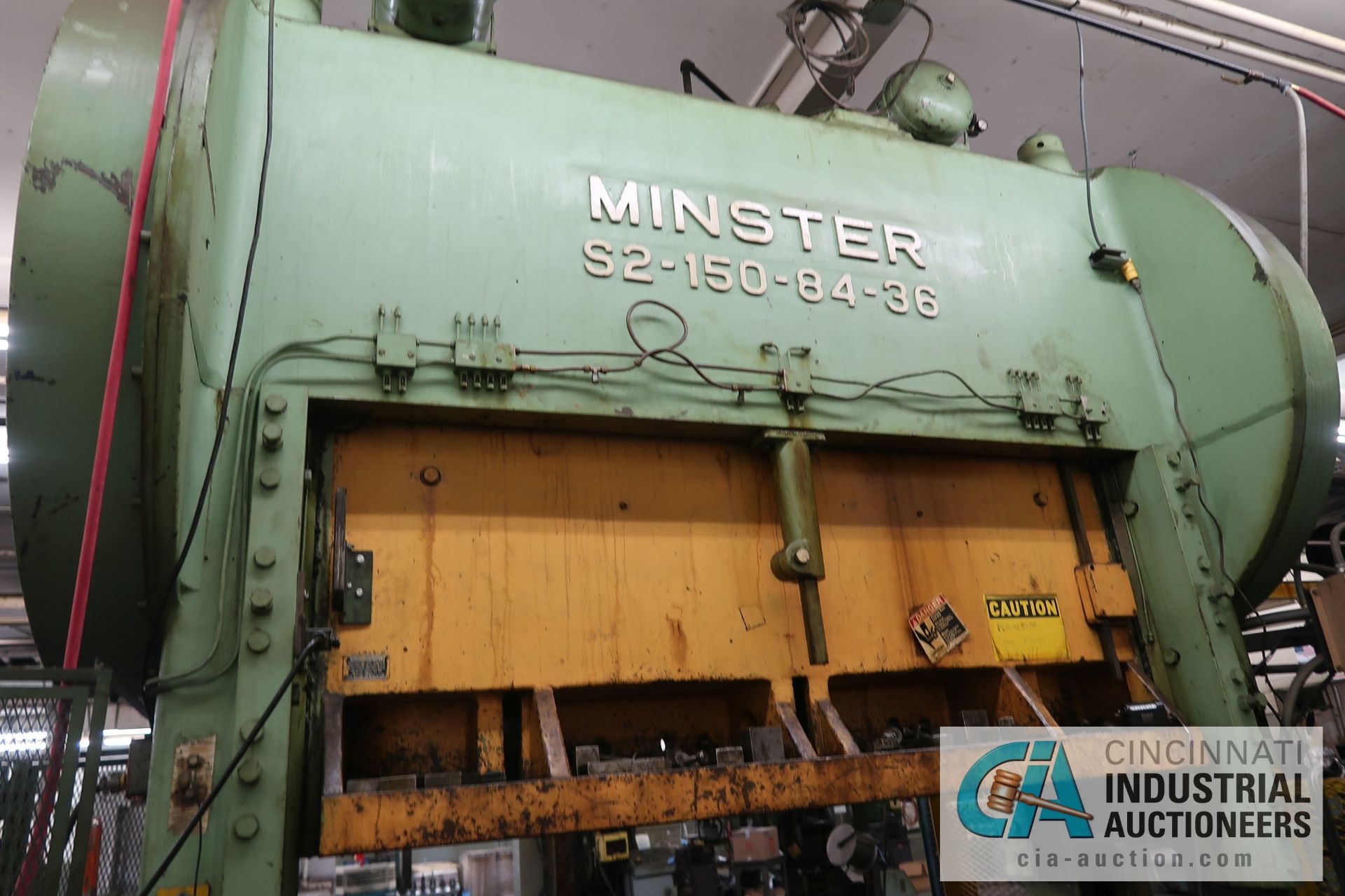 150 TON MINSTER MODEL S2-150-84-36 SSDC PRESS; S/N 9768, PB CONTROL, LIGHT CURTAINS, 6" STROKE, - Image 7 of 24