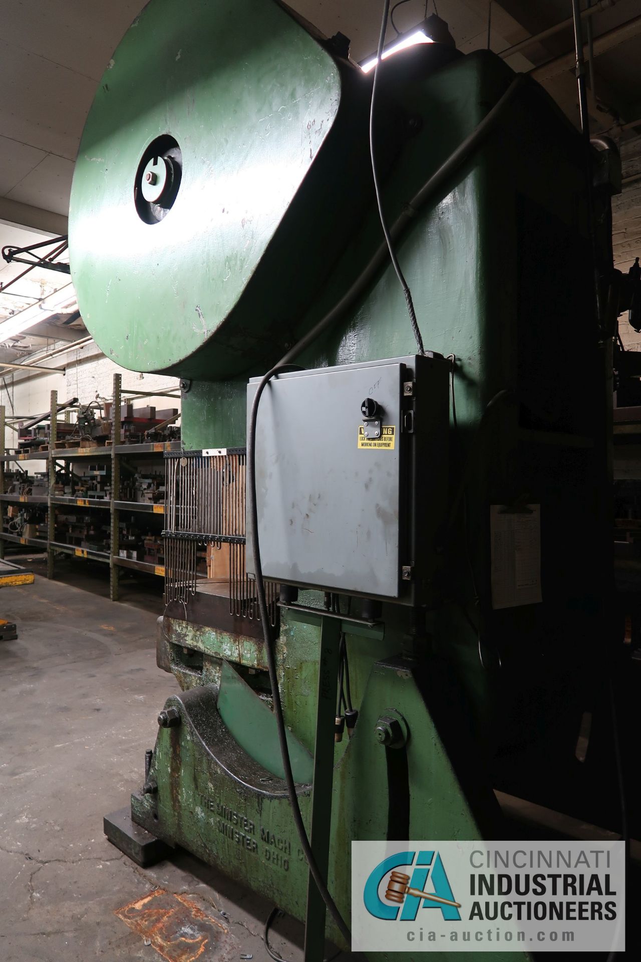 88 TON MINSTER MODEL 8 OBI PRESS; S/N 6785-L, 8" STROKE, 3-1/2" ADJ., 26" x 40" BED, 14" SHUT - Image 12 of 15