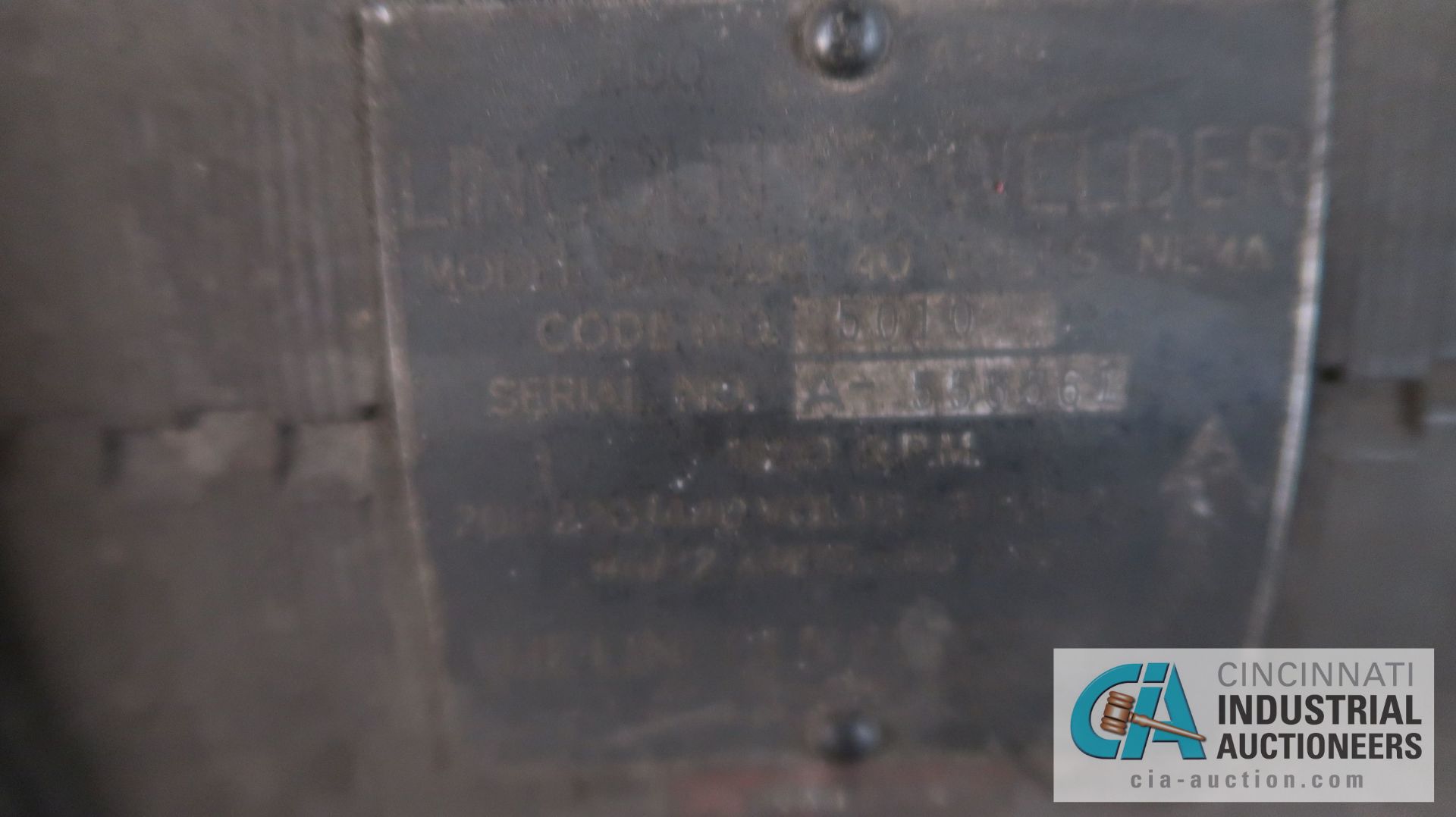 250 AMP LINCOLN TORPEDO WELDER - Image 5 of 5