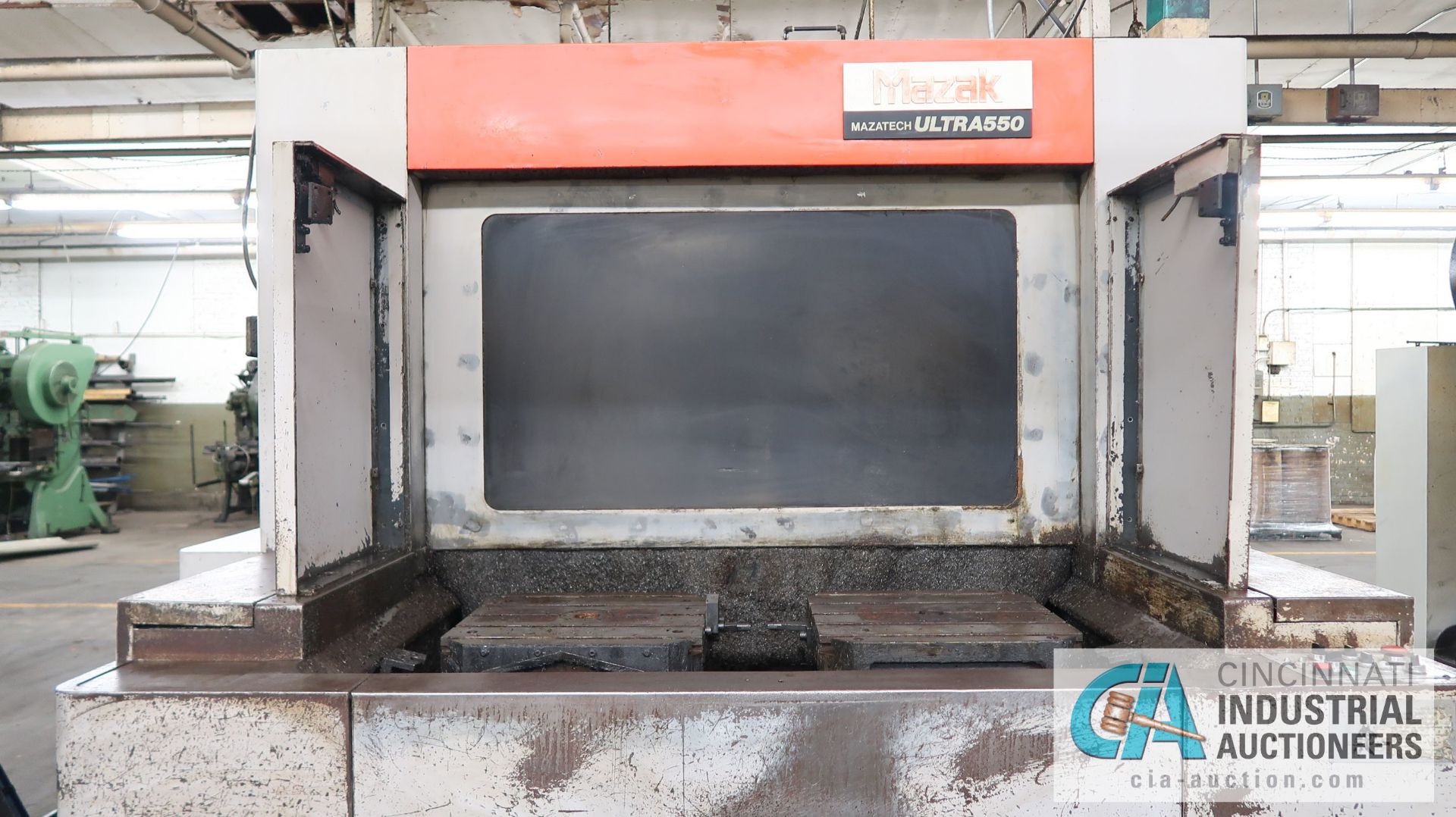 MAZAK MODEL ULTRA 550 CNC HORIZONTAL MACHINING CENTER; S/N 114464, MAZATROL M32 CONTROL, (2) 19" x - Image 8 of 34