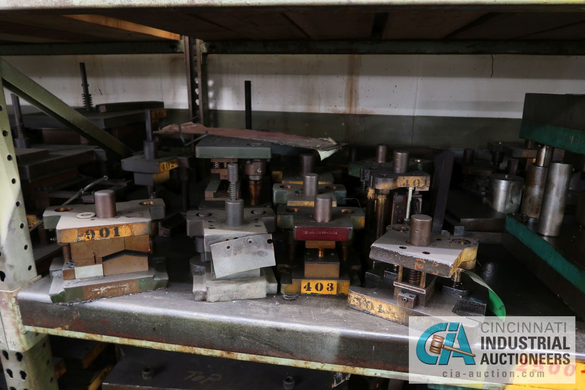 (LOT) CONTENTS OF (1) SECTION RACK CONSISTING OF PRESS DIES (APPROX. 38) - Image 4 of 7