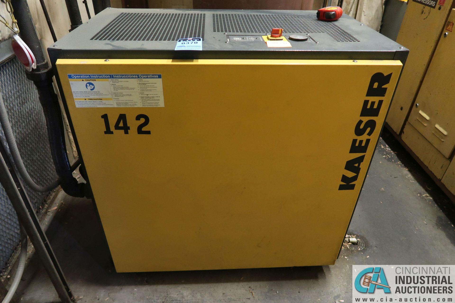 KAESER MODEL TD60 COMPRESSED AIR DRYER; S/N 1426, REFRIGERANT 134A (NEW 2007)