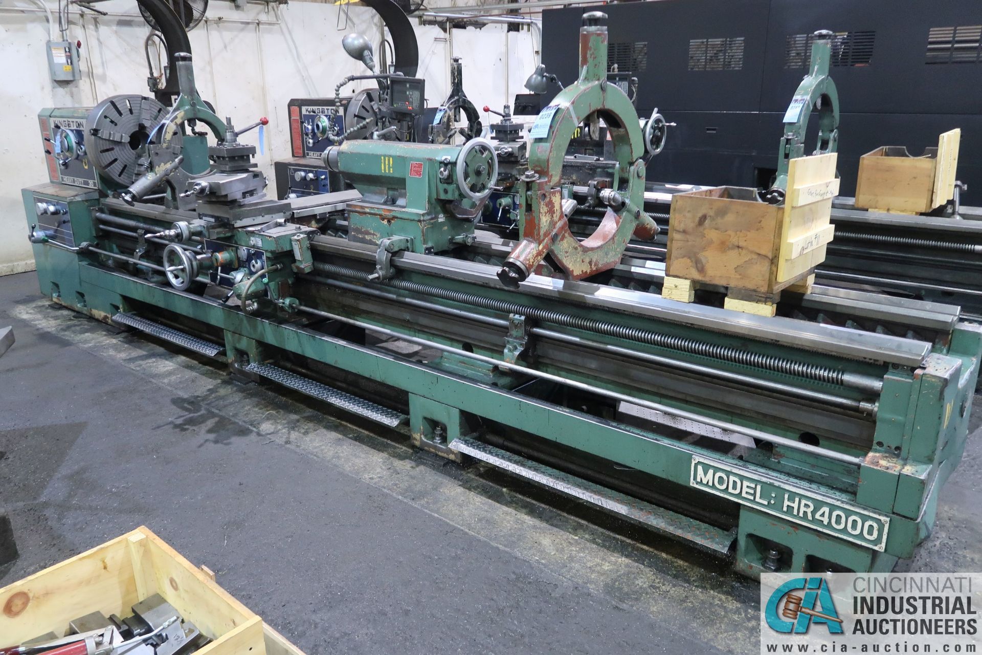 30" X 160" KINGSTON MODEL HR-4000 HEAVY DUTY GEARED HEAD ENGINE LATHE; S/N 048702276, 20 HP,