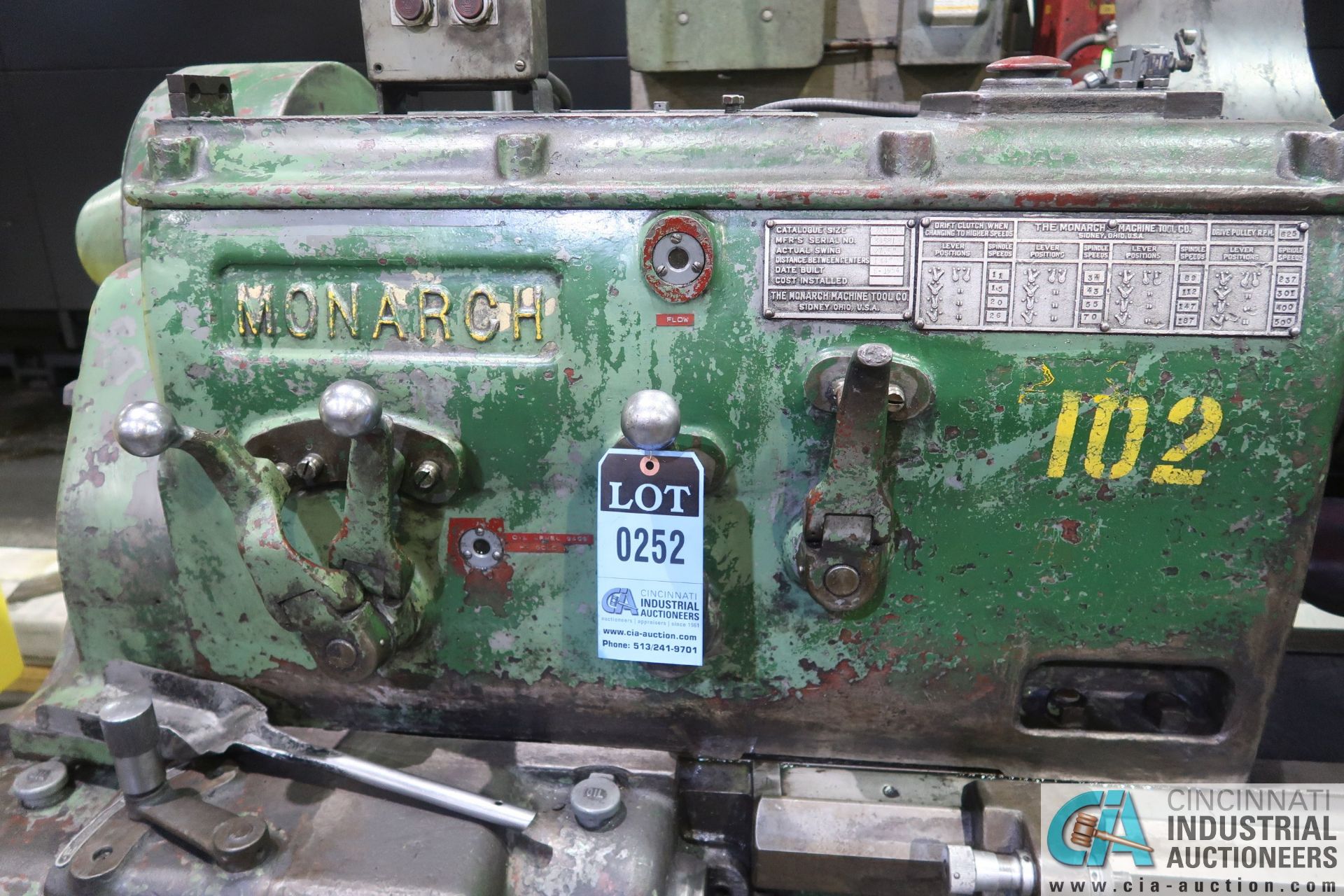 30" X 144" MONARCH CAT SIZE 20" CM GEARED HEAD ENGINE LATHE; S/N 39581 - Image 7 of 14