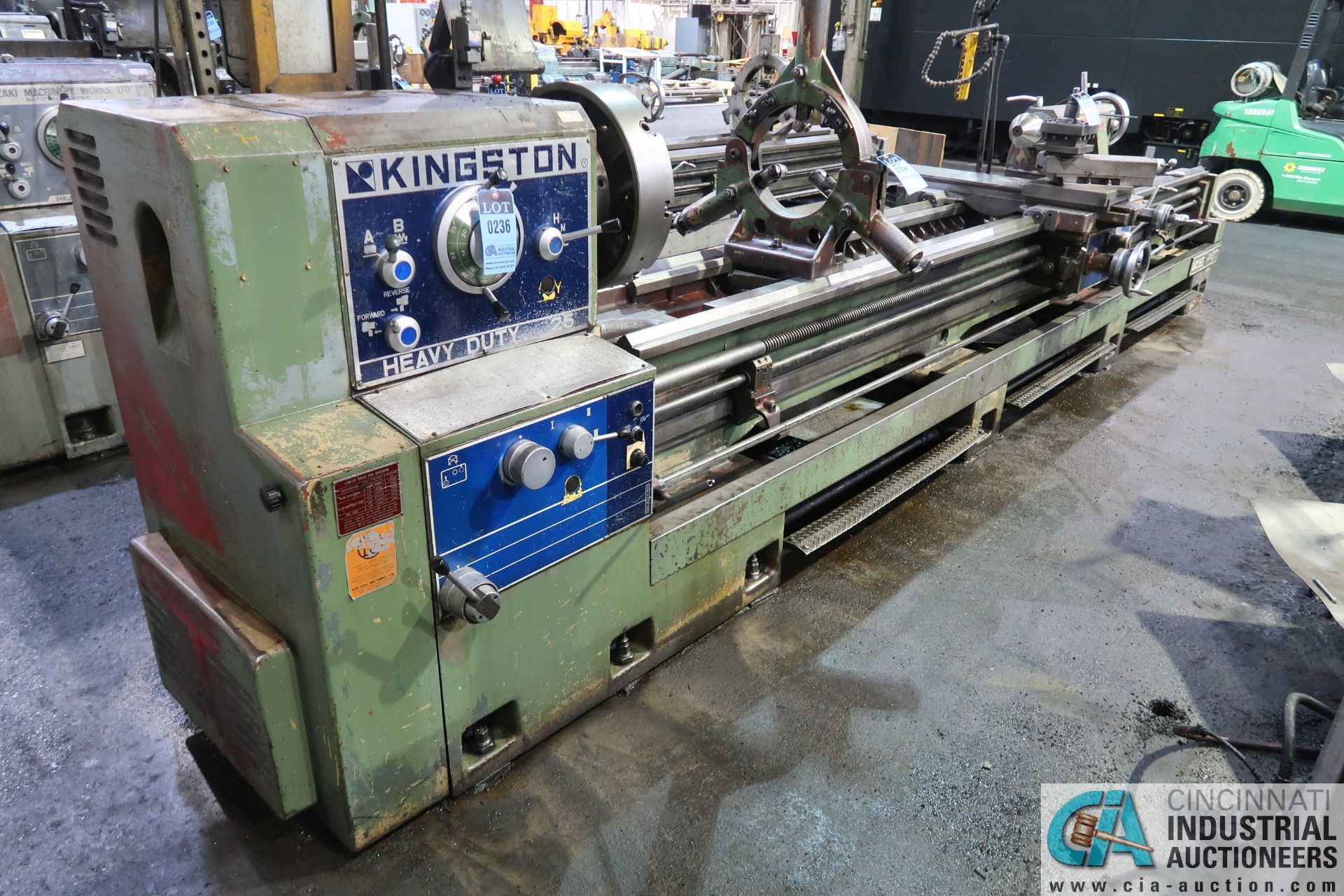 25" X 144" KINGSTON MODEL HR-4000 GEARED HEAD ENGINE LATHE; S/N N/A, REMOVABLE GAP, VS DRIVE, 20" - Image 2 of 15