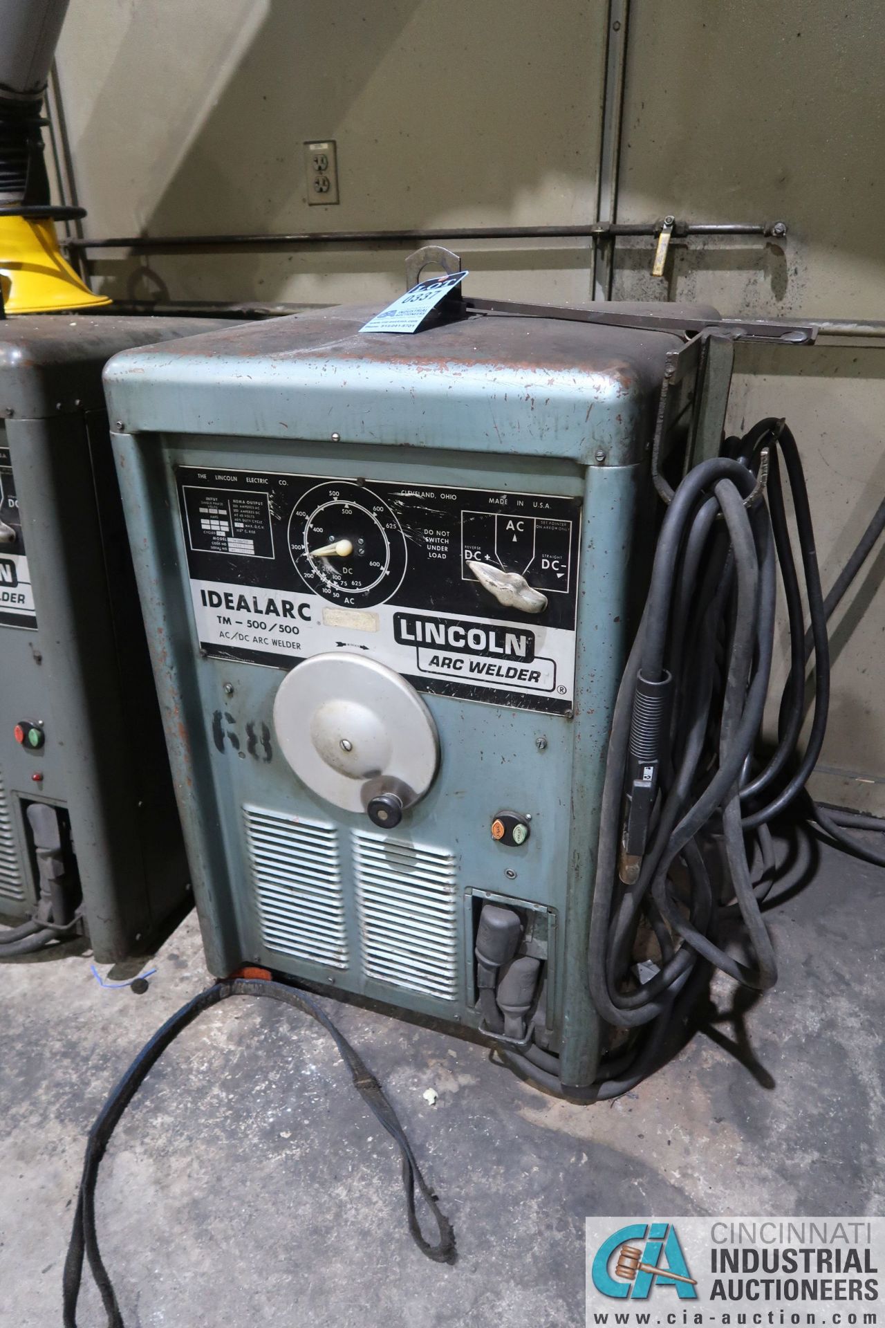 500 AMP LINCOLN IDEALARC TM-500/500 AC/DC ARC WELDER; S/N AC-336908