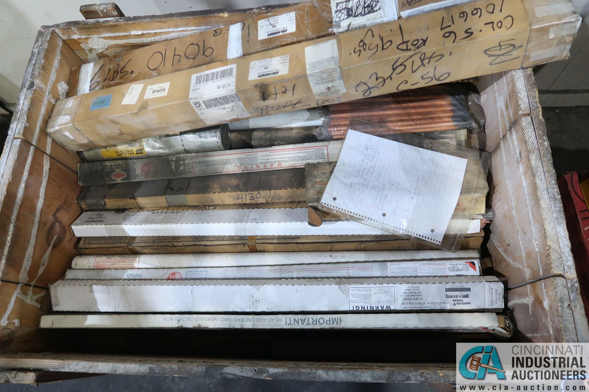 CRATE MISCELLANEOUS WELDING AND BRAZING RODS - Image 2 of 2